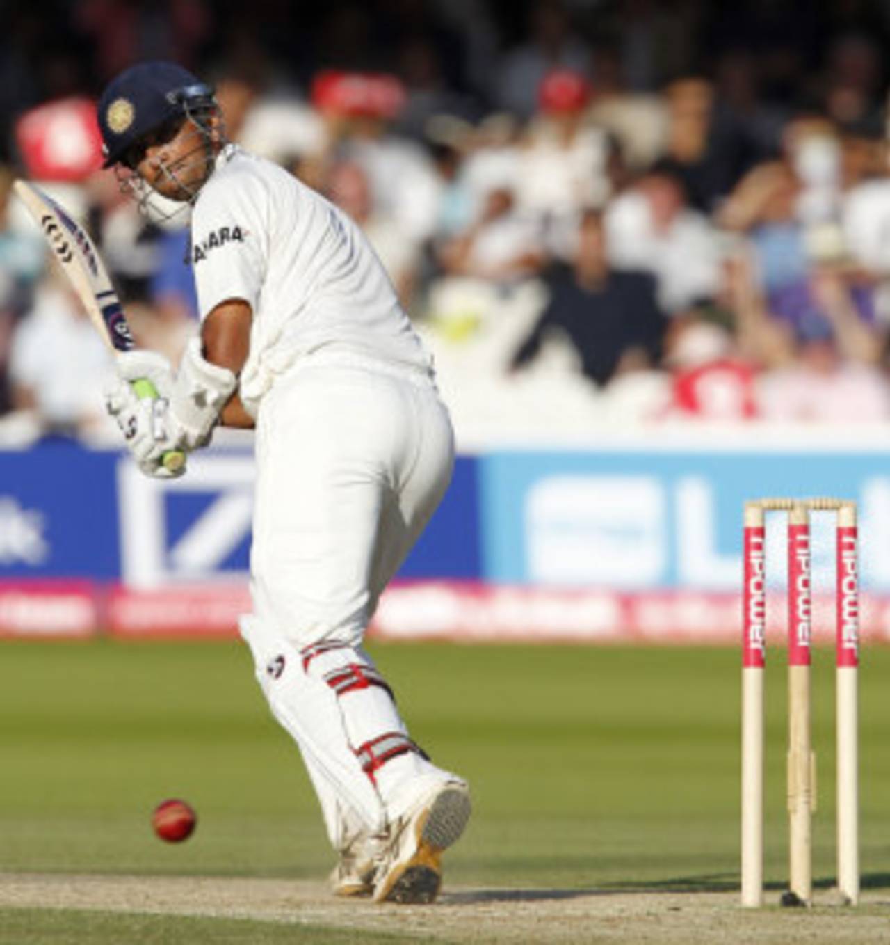 Rahul Dravid glances fine on the leg side, England v India, 1st Test, Lord's, 4th day, July 24, 2011