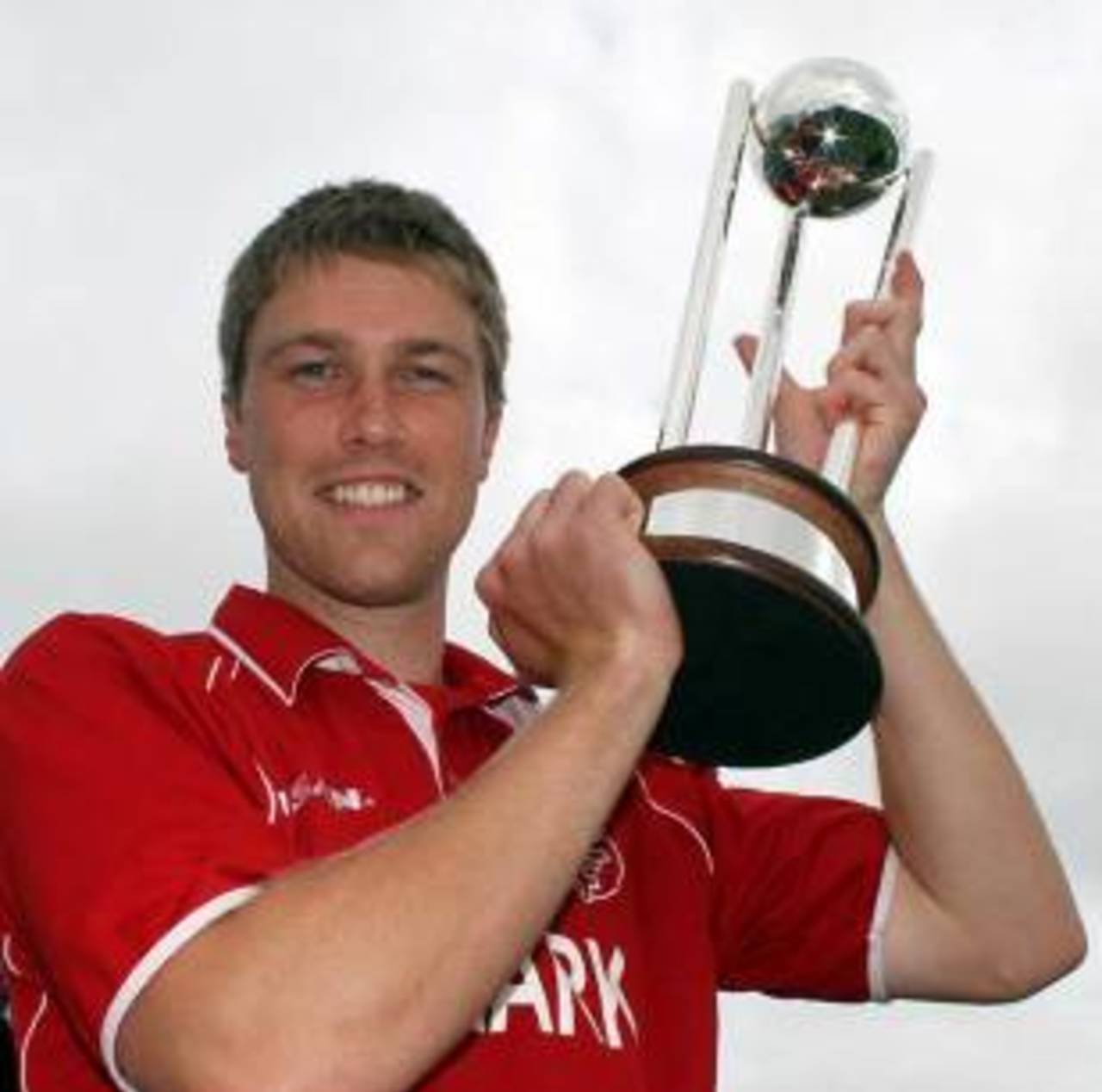 Michael Pedersen, the Denmark captain, with the trophy&nbsp;&nbsp;&bull;&nbsp;&nbsp;ICC/CricketEurope
