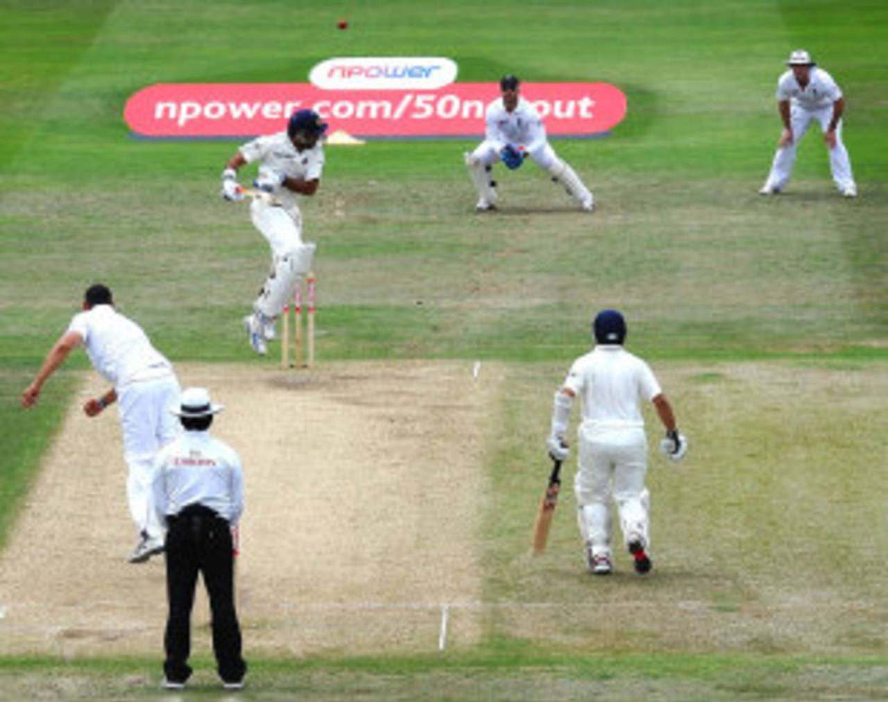 Yuvraj Singh nicks a bouncer from Tim Bresnan, England v India, 2nd Test, Trent Bridge, 4th day, August 1, 2011