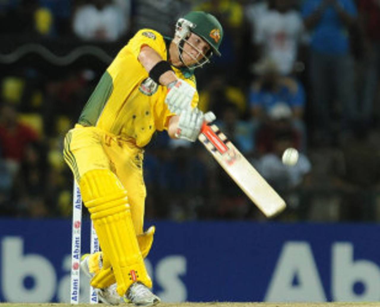 David Warner top scored with a 31-ball 53, Sri Lanka v Australia, 1st Twenty20, Pallekele, August 6, 2011