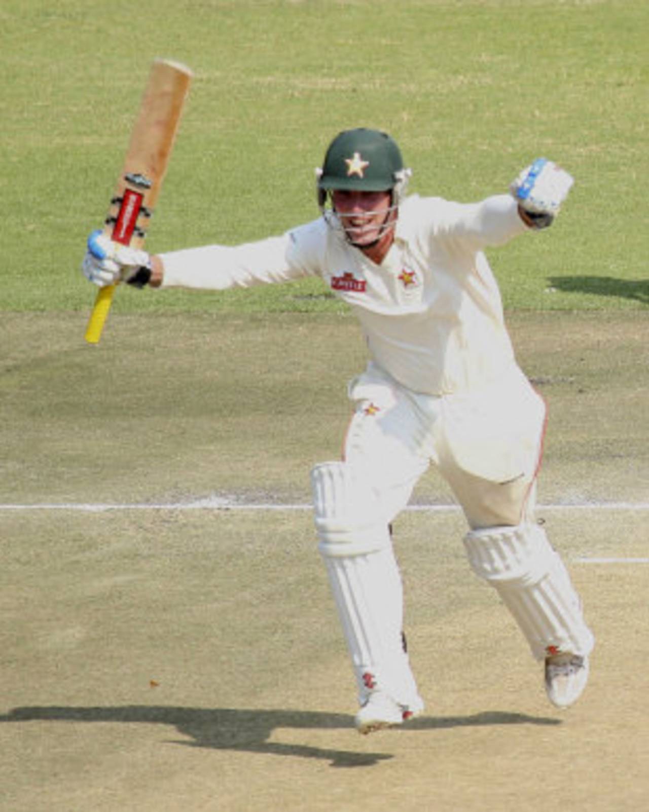 A hundred on captaincy debut, in a win: Taylor celebrates against Bangladesh in Harare in 2011&nbsp;&nbsp;&bull;&nbsp;&nbsp;Associated Press