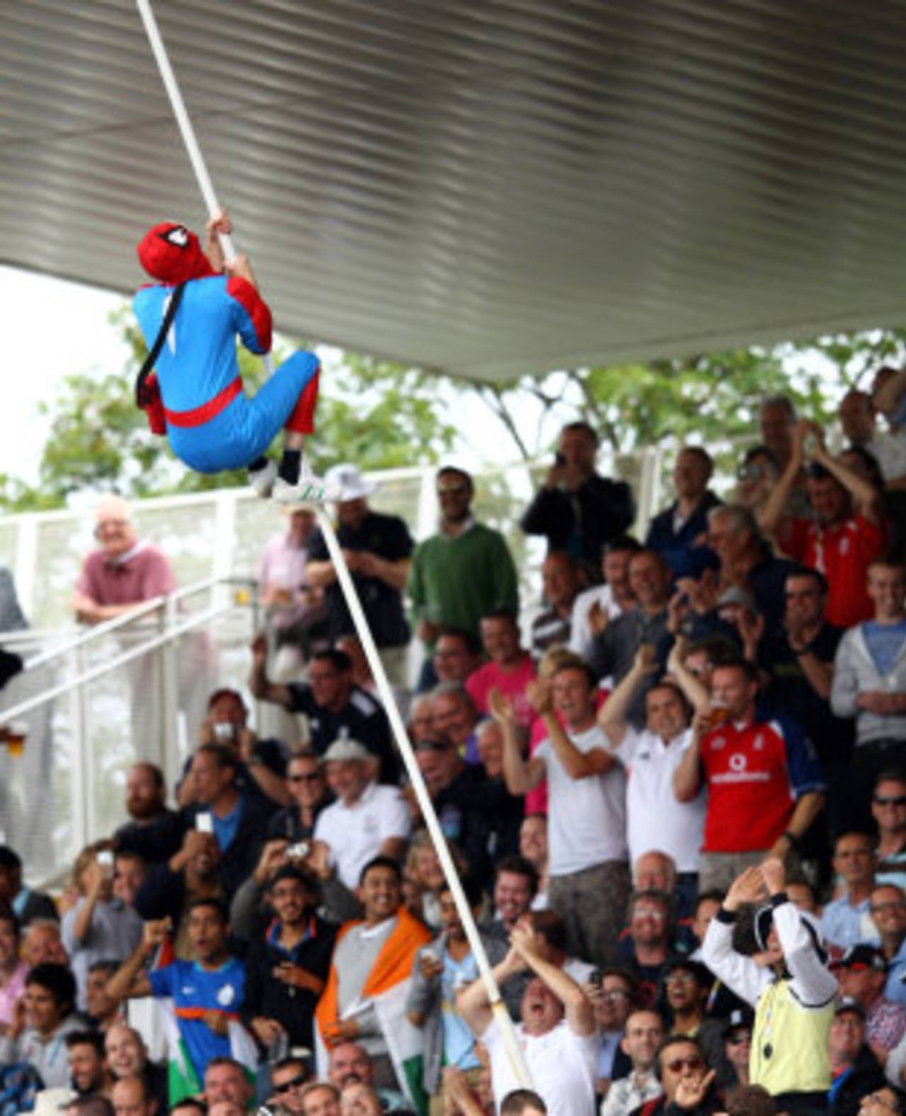 Even superheroes were on hand to watch England become No. 1&nbsp;&nbsp;&bull;&nbsp;&nbsp;Getty Images