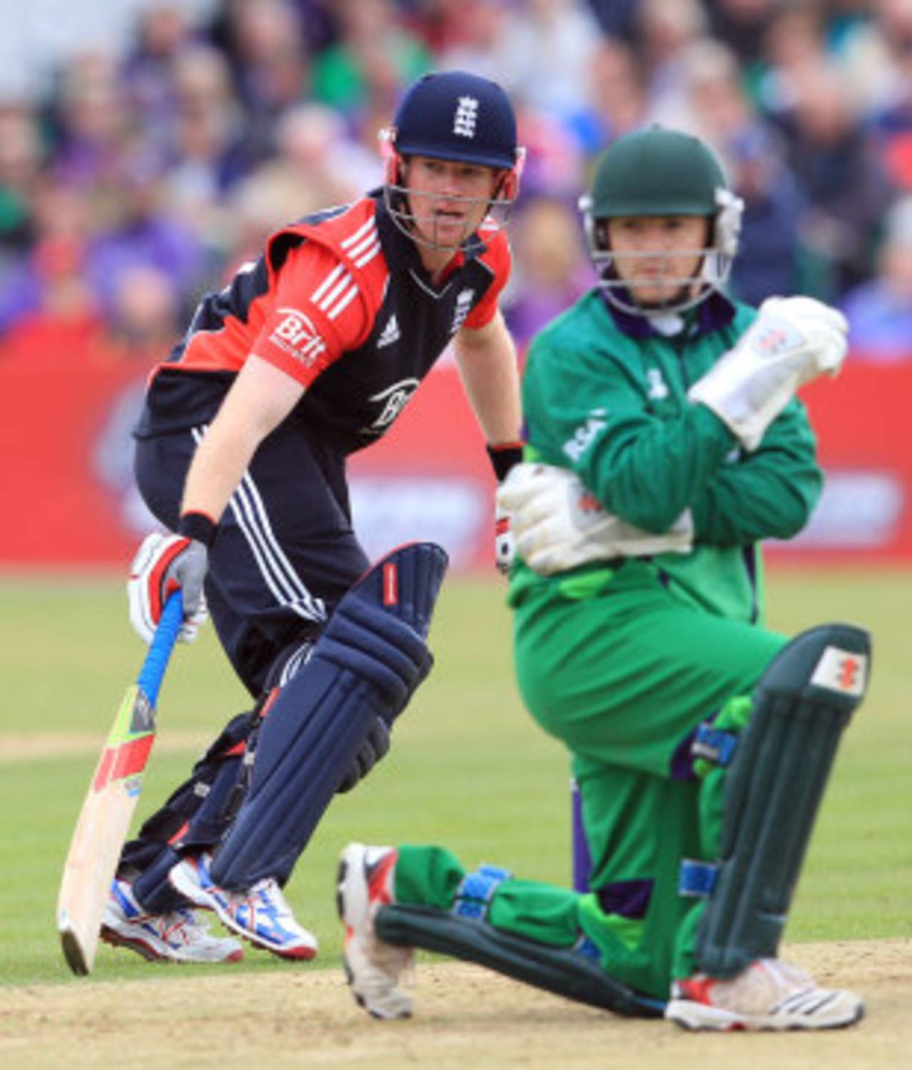 Eoin Morgan made a fluent 59 from 65 balls, Ireland v England, only ODI, Clontarf, August 25, 2011