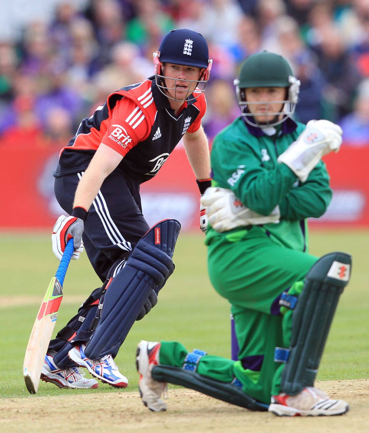 Eoin Morgan made a fluent 59 from 65 balls, Ireland v England, only ODI, Clontarf, August 25, 2011