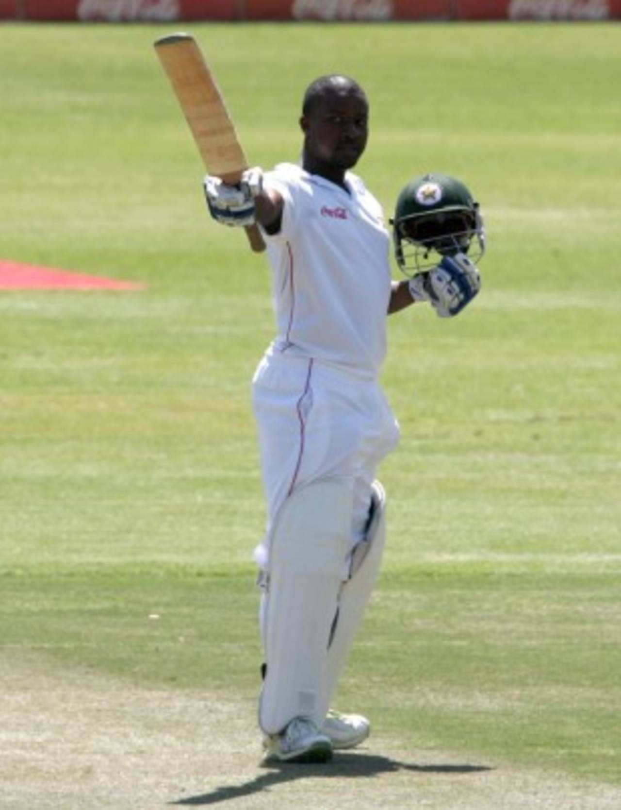 Tino Mawoyo carried his bat through the Zimbabwe innings, Zimbabwe v Pakistan, only Test, Bulawayo, 2nd day, September 2, 2011