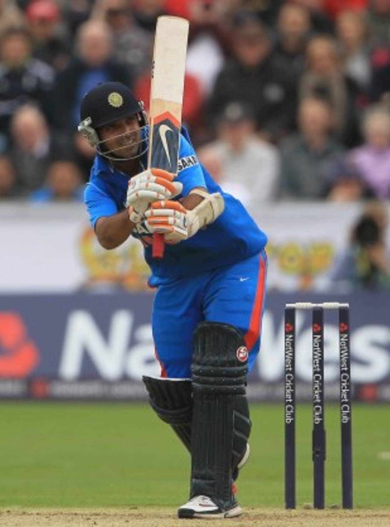 Ajinkya Rahane plays the flick, England v India, 1st ODI, Chester-le-Street, September 3, 2011