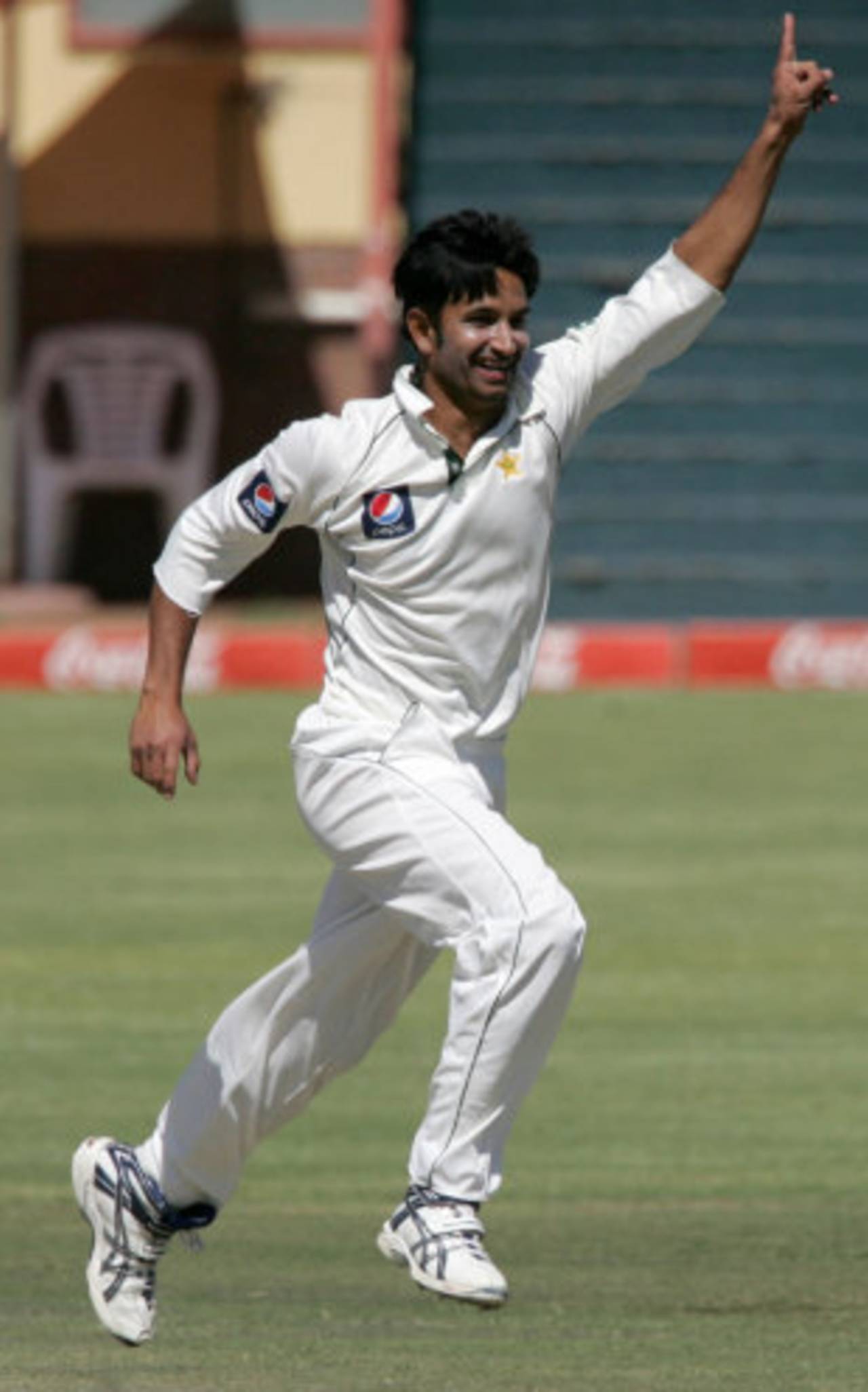 Aizaz Cheema finished with match figures of 8 for 103, Zimbabwe v Pakistan, only Test, 5th day, Bulawayo, September 5, 2011
