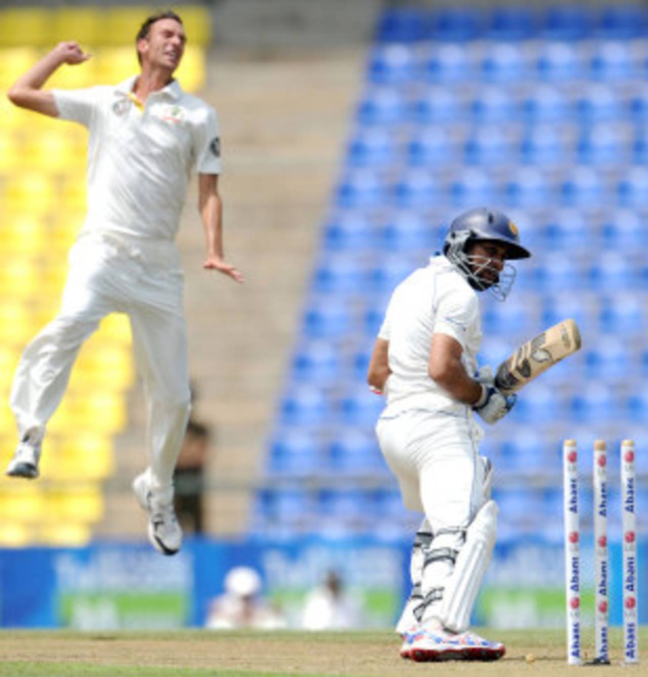 Tillakaratne Dilshan was bowled shouldering arms to Trent Copeland in the first innings in Pallekele&nbsp;&nbsp;&bull;&nbsp;&nbsp;AFP