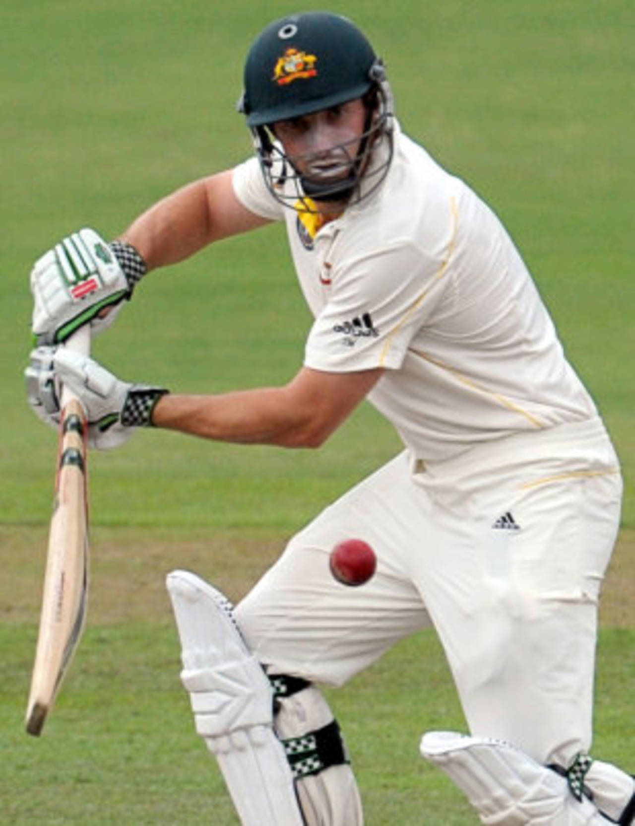 Shaun Marsh guides the ball to the off side, Sri Lanka v Australia, 2nd Test, Pallekele, 2nd day, September 9, 2011