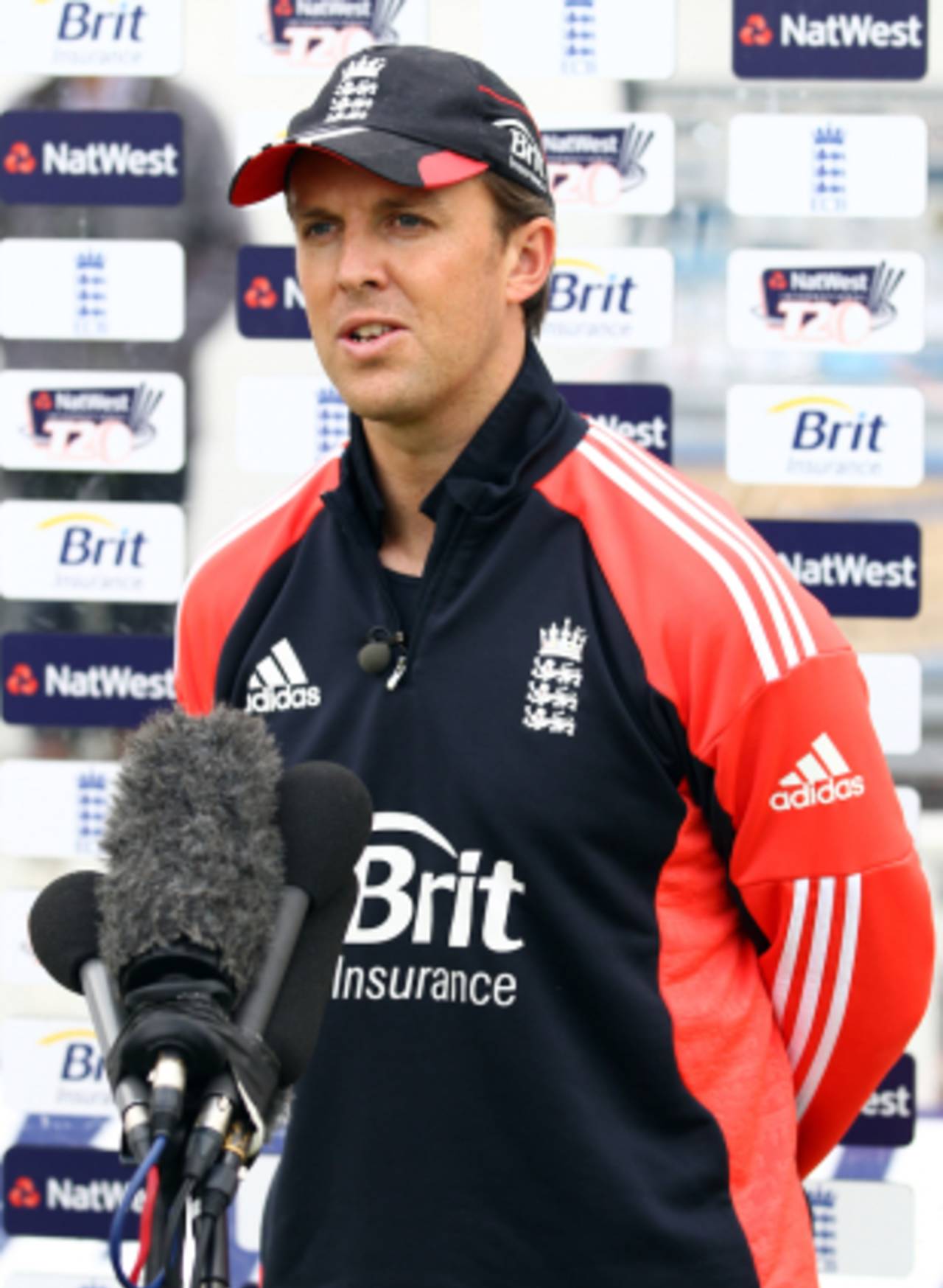 Graeme Swann chats to the media ahead of his stint as England's Twenty20 captain, The Oval, September 22 2011