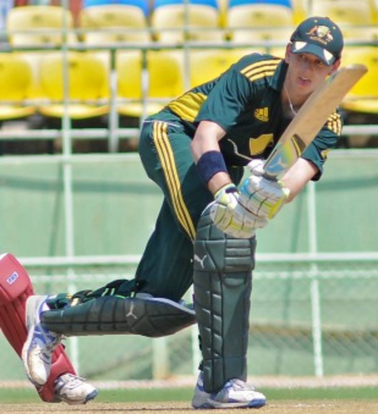 Kurtis Patterson top-scored for Australia Under-19 with 49, Australia Under-19 v West Indies Under-19, Quadrangular series, Visakhapatnam, October 5, 2011