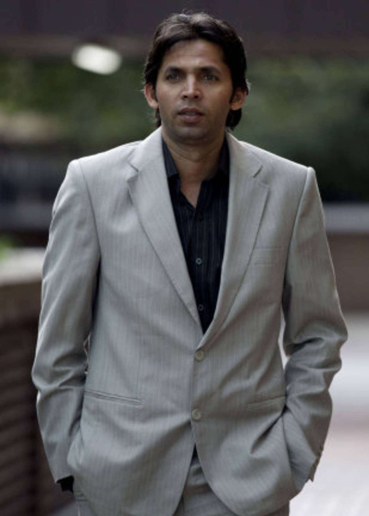 Mohammad Asif at the end of the day's proceedings in the spot-fixing trial, London, October 11, 2011