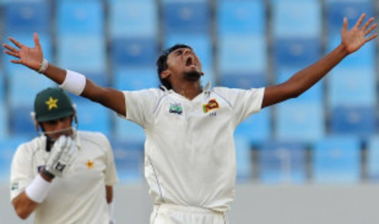 Suranga Lakmal has added to Sri Lanka's list of injured fast bowlers&nbsp;&nbsp;&bull;&nbsp;&nbsp;AFP