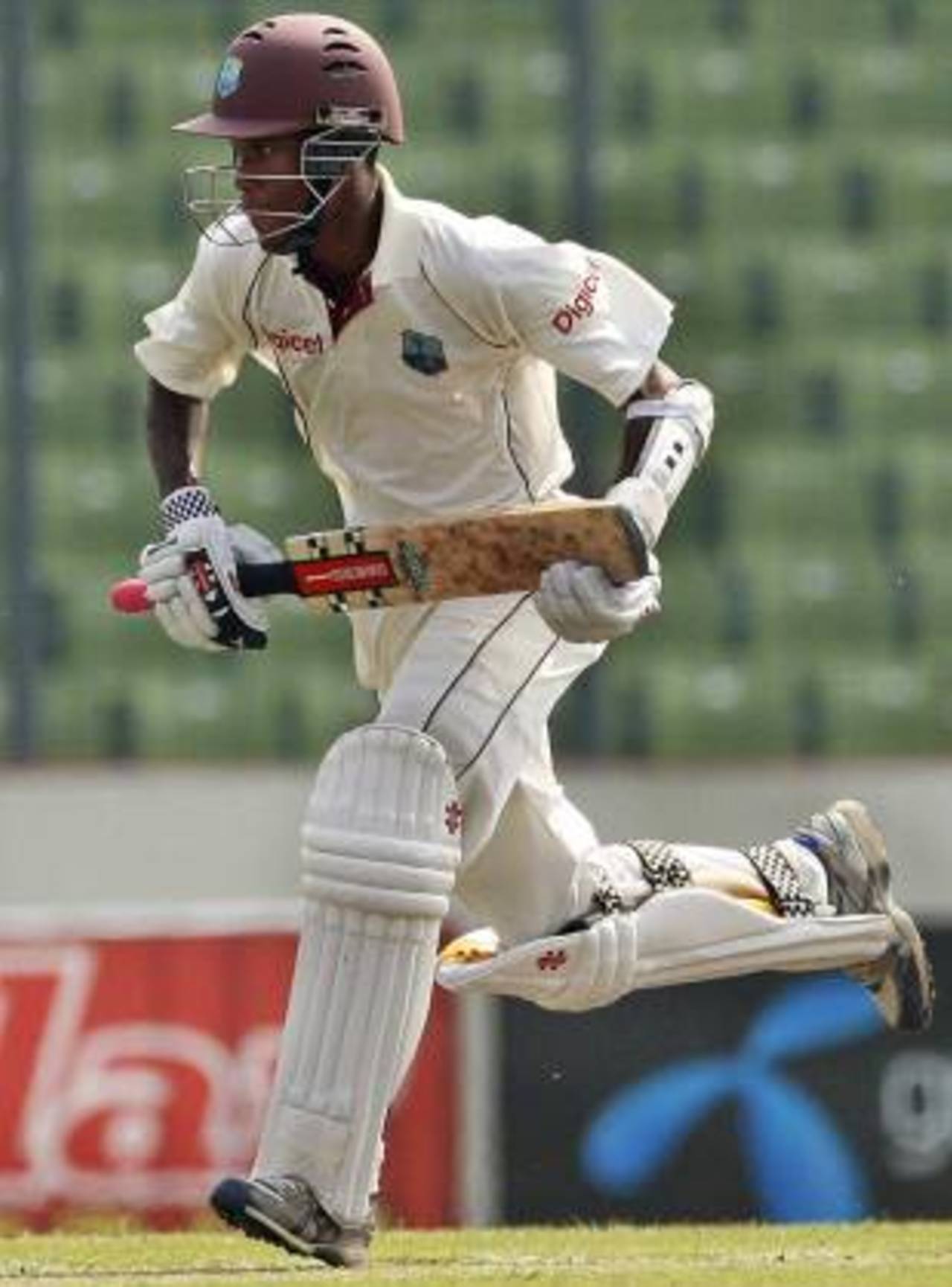 Kraigg Brathwaite made a half-century, Bangladesh v West Indies, 2nd Test, Mirpur, 1st day, October 29, 2011