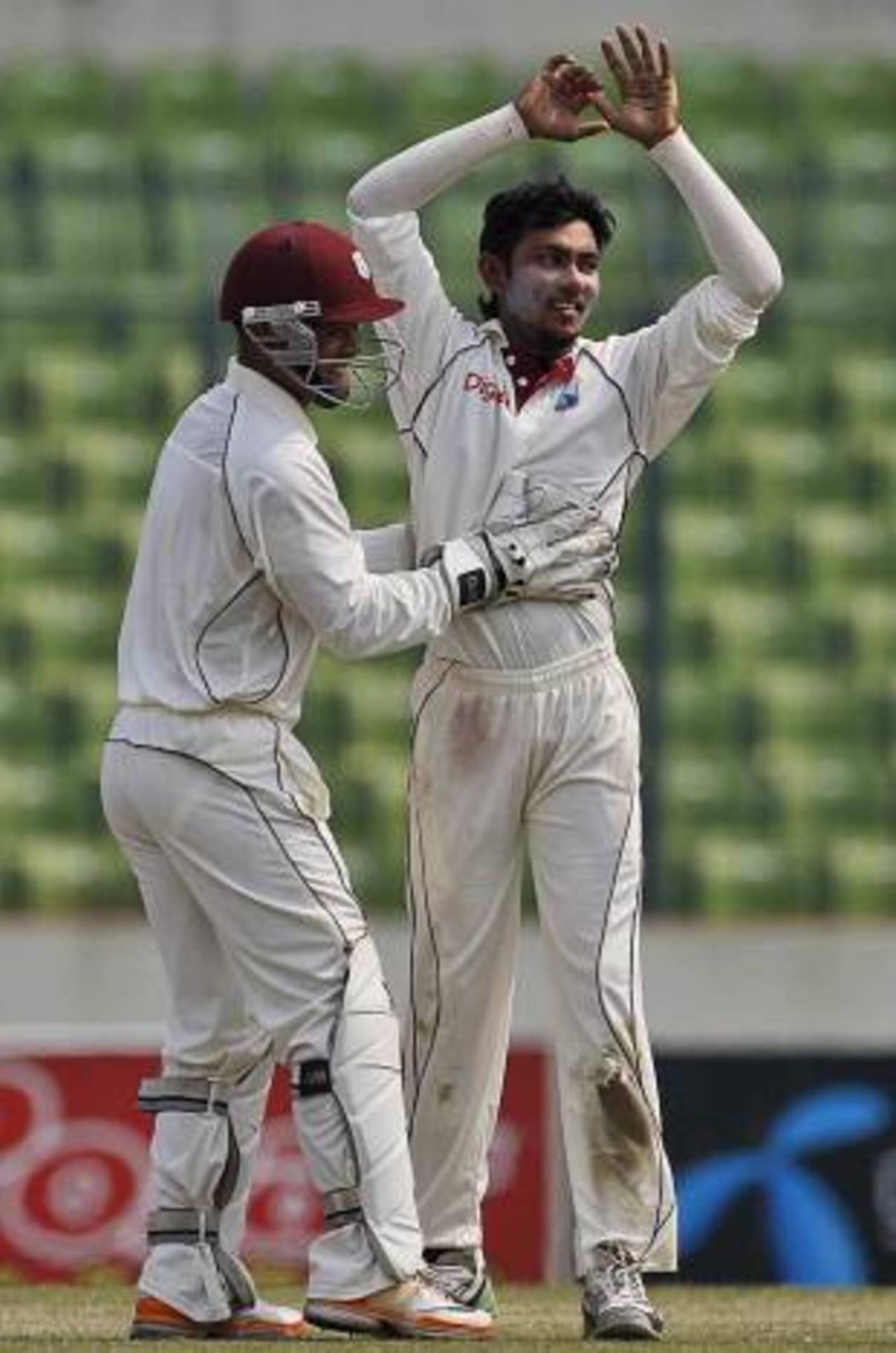 Devendra Bishoo picked up five wickets, Bangladesh v West Indies, 2nd Test, Mirpur, 5th day, November 2, 2011