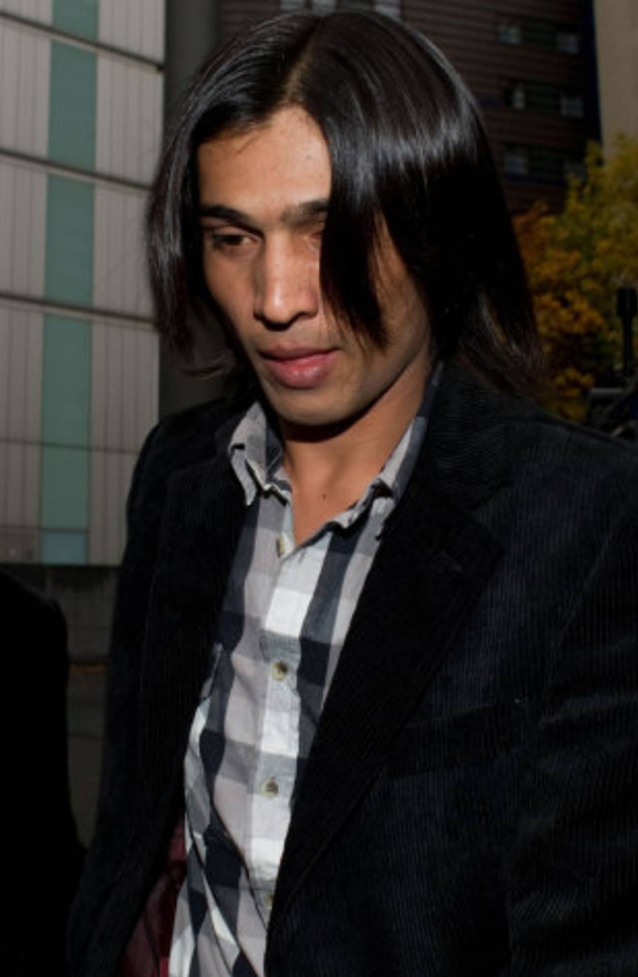 Mohammad Amir arrives at Southwark Crown Court to be sentenced, London, November 3, 2011