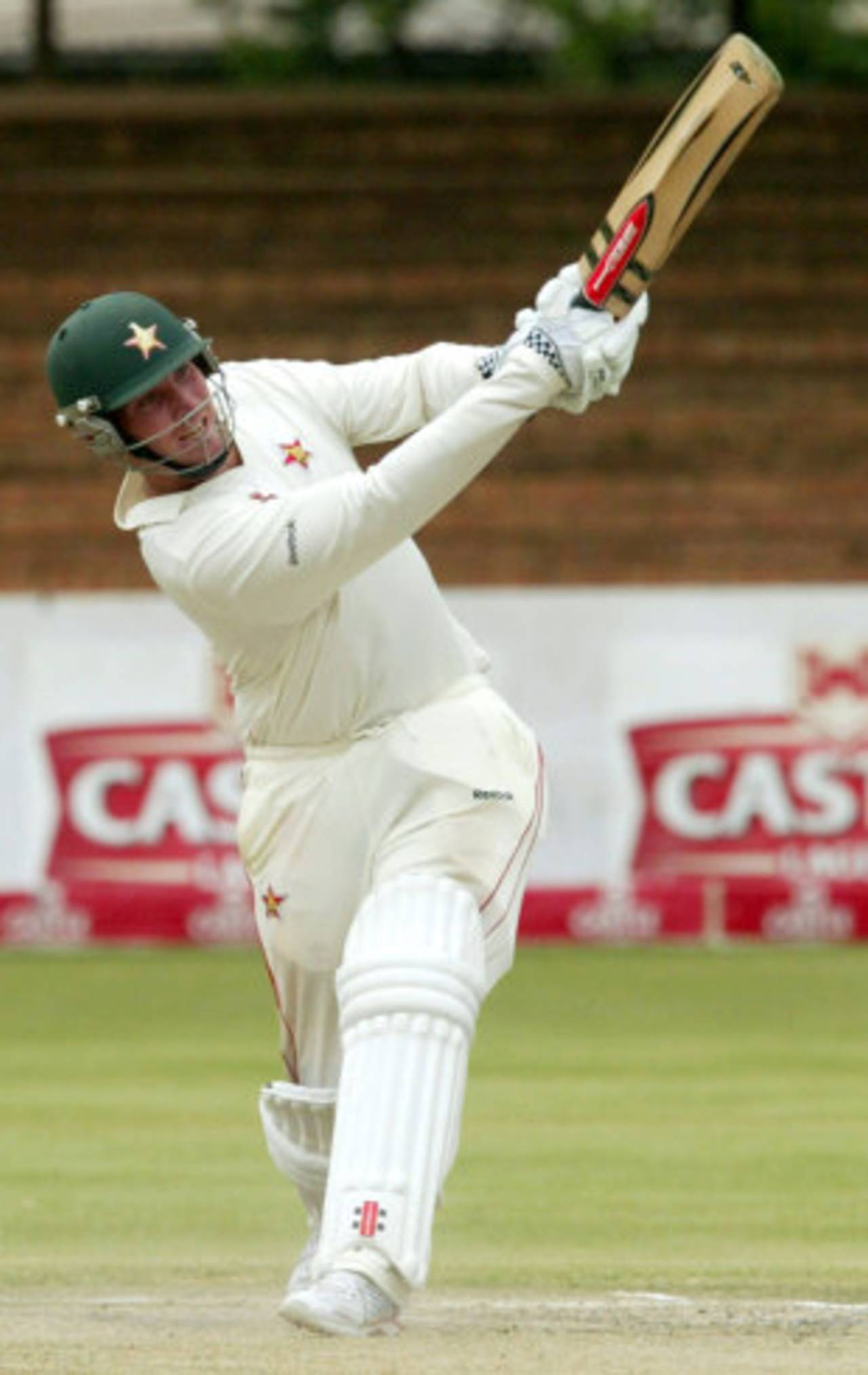 Brendan Taylor goes big over the leg side, Zimbabwe v New Zealand, only Test, Bulawayo, 5th day, November 5, 2011