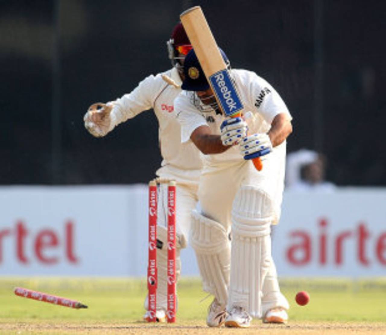 On a pitch that was not playing unmanageable tricks, India collapsed in 52.5 overs in the first innings&nbsp;&nbsp;&bull;&nbsp;&nbsp;AFP