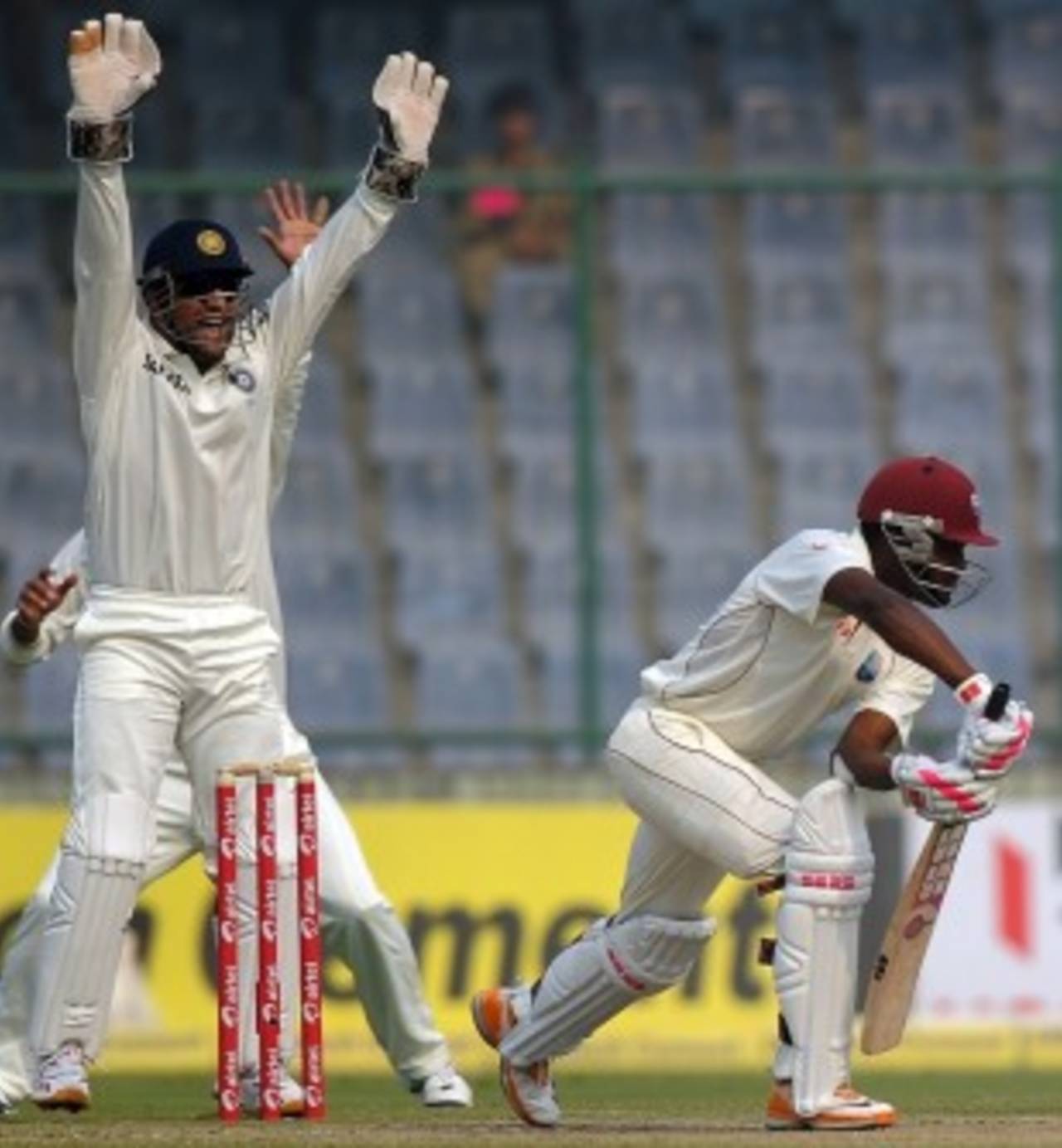 West Indies' young batsmen struggled against spin at the Kotla&nbsp;&nbsp;&bull;&nbsp;&nbsp;AFP