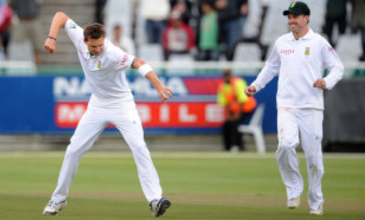 Dale Steyn was fired up on the first day at Newlands&nbsp;&nbsp;&bull;&nbsp;&nbsp;Getty Images