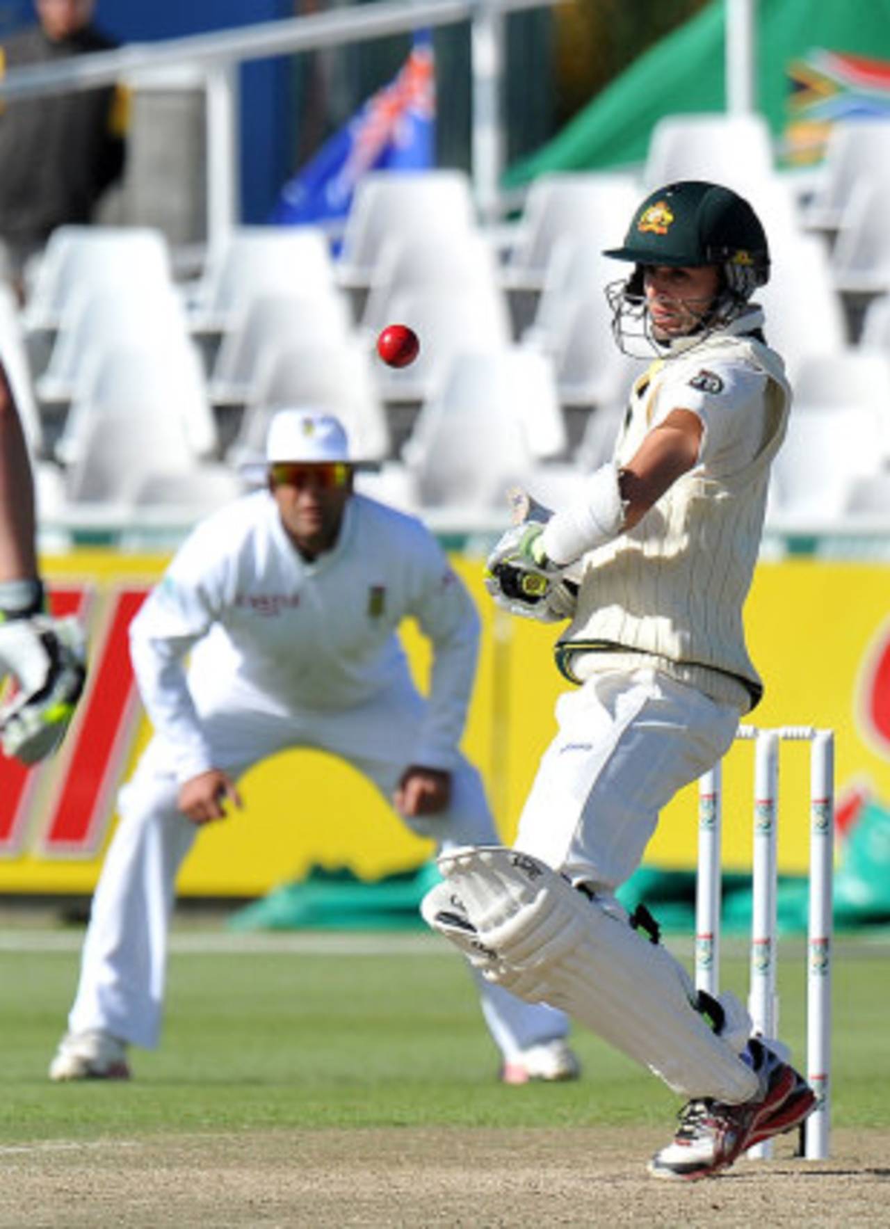 Nathan Lyon top-scored with 14 as Australia collapsed for 47, 1st Test, Cape Town, 2nd day, November 10, 2011