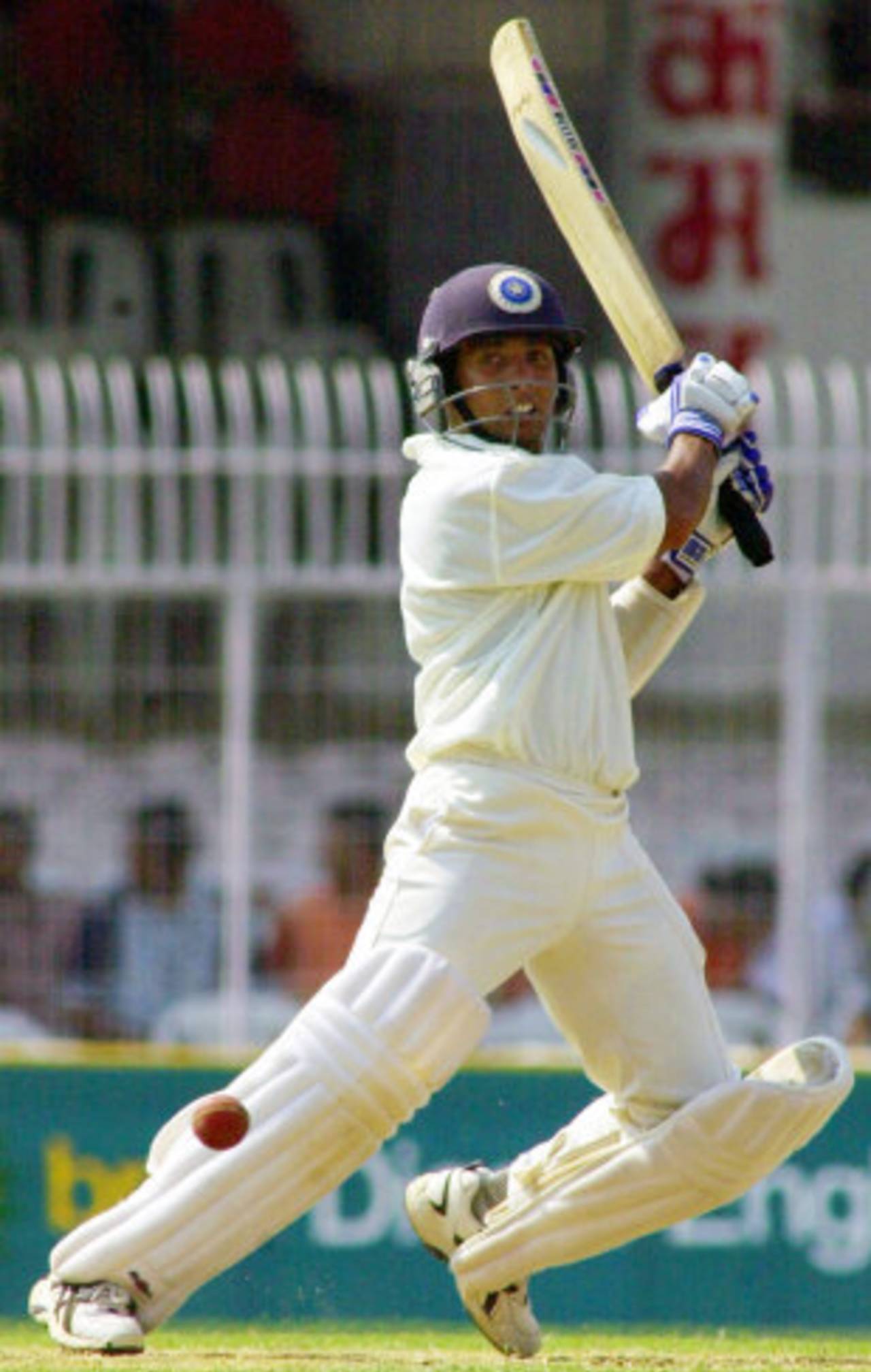 SS Das plays a shot on his way to a hundred, India v Zimbabwe, second Test, Nagpur, 1st day, November 25, 2002