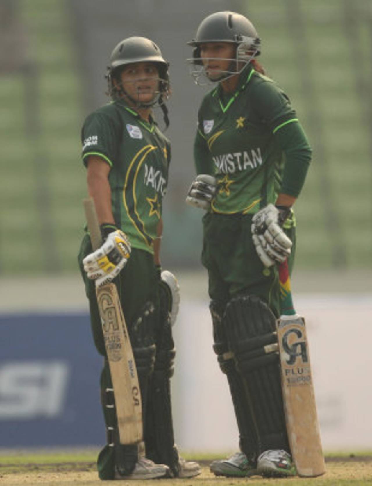 Bismah Maroof and Javeria Khan's 78-run stand helped Pakistan reach a winning total&nbsp;&nbsp;&bull;&nbsp;&nbsp;ICC/ Mainoor Islam Manik 