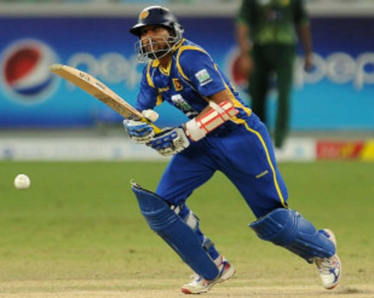 Tillakaratne Dilshan pushes a ball to the leg side, Pakistan v Sri Lanka, 3rd ODI, Dubai, November 18, 2011