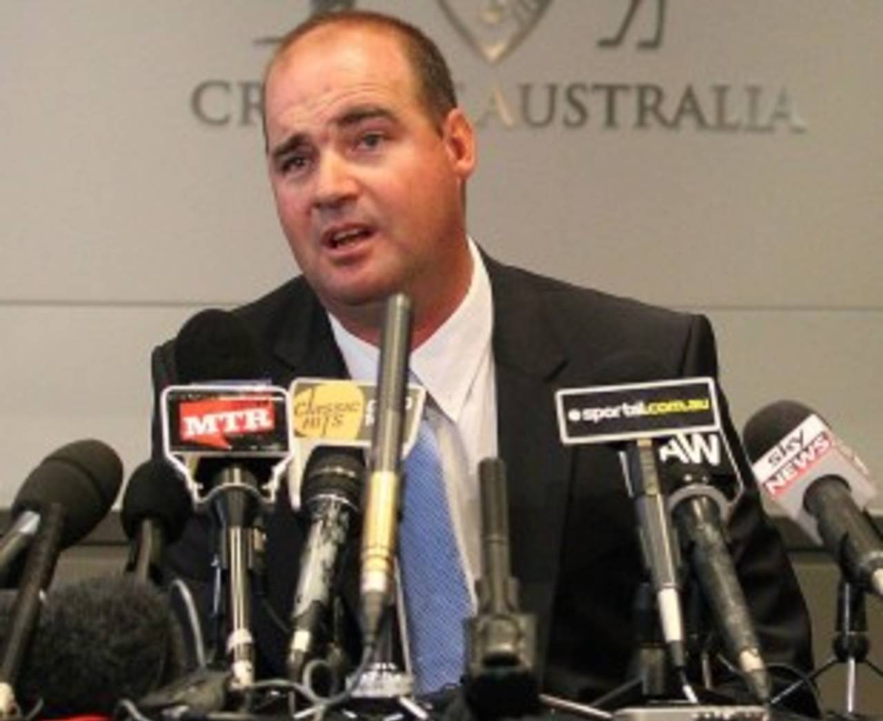 Mickey Arthur, Australia's new coach, at a press conference, Melbourne, November 22, 2011