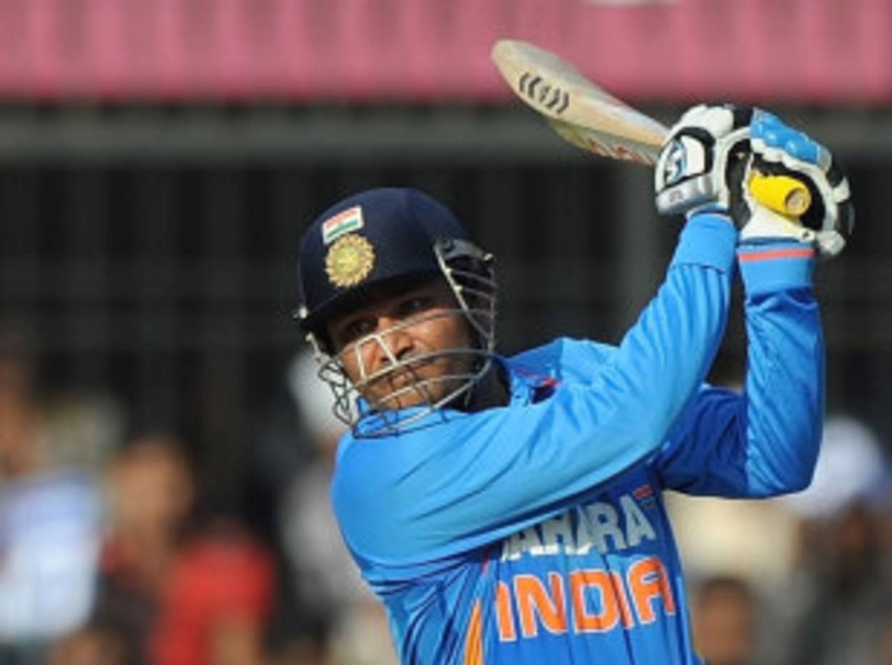 Virender Sehwag was the second player to get to a double-ton in ODIs, India v West Indies, 4th ODI, Indore, December 8, 2011