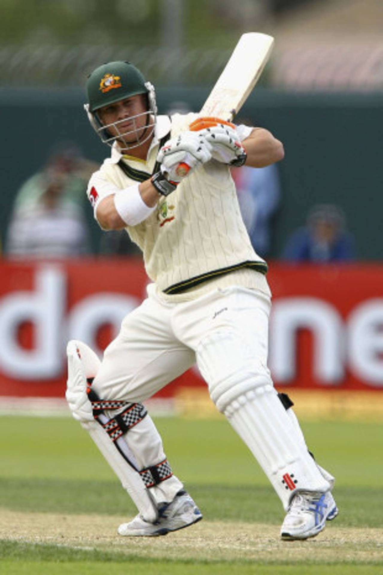 David Warner got Australia's chase off to a solid start, Australia v New Zealand, second Test, Hobart, 3rd day, December 11 2011