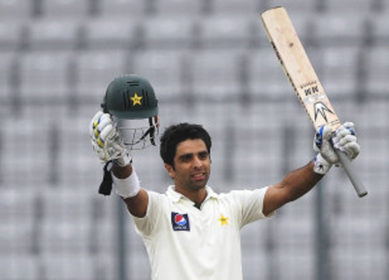 Taufeeq Umar's 130 was his third Test century in 2011&nbsp;&nbsp;&bull;&nbsp;&nbsp;AFP
