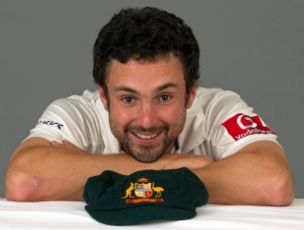 Ed Cowan and his baggy green, Melbourne, December 23, 2011