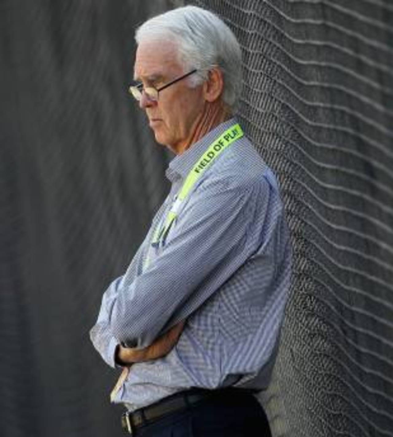 John Inverarity watches Australia's practice session, Melbourne, December 24, 2011