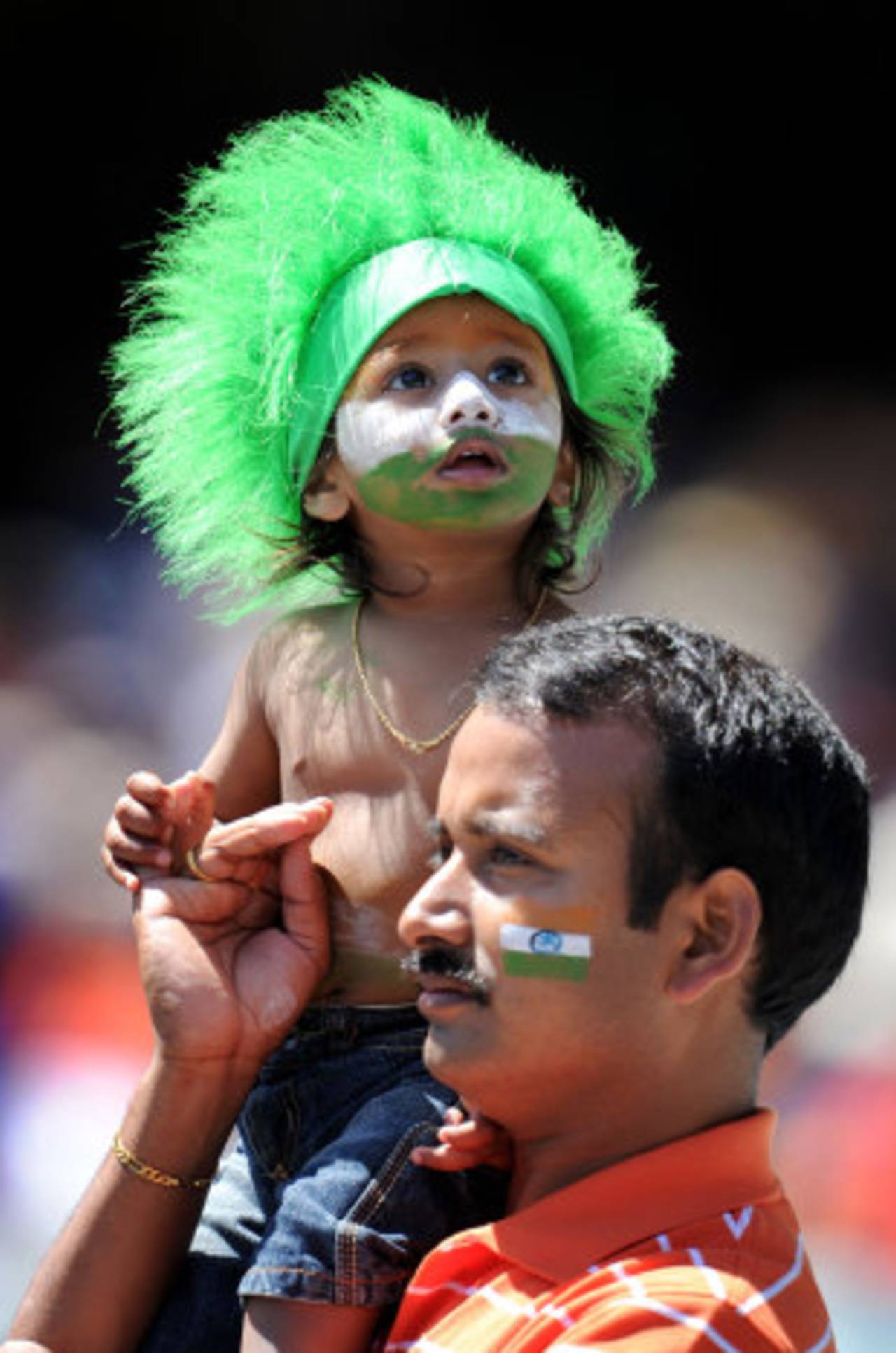 Fans add some colour to the Boxing Day Test in Melbourne, Australia v India, 1st Test, Melbourne, 2nd day, December 27, 2011