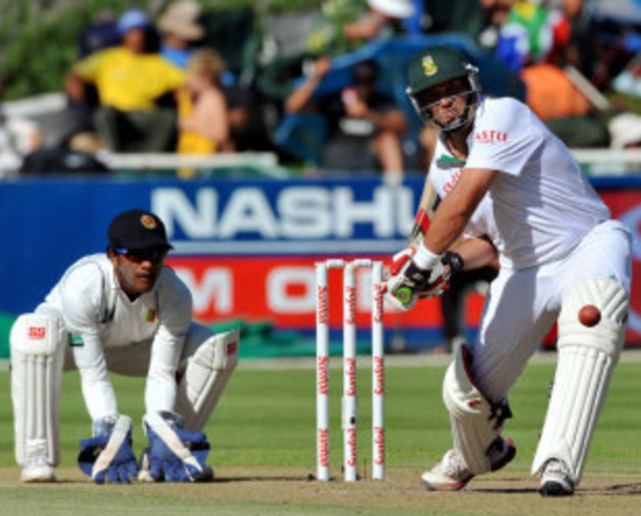 Jacques Kallis looks to go big down the ground, South Africa v Sri Lanka, January, 3, 2011