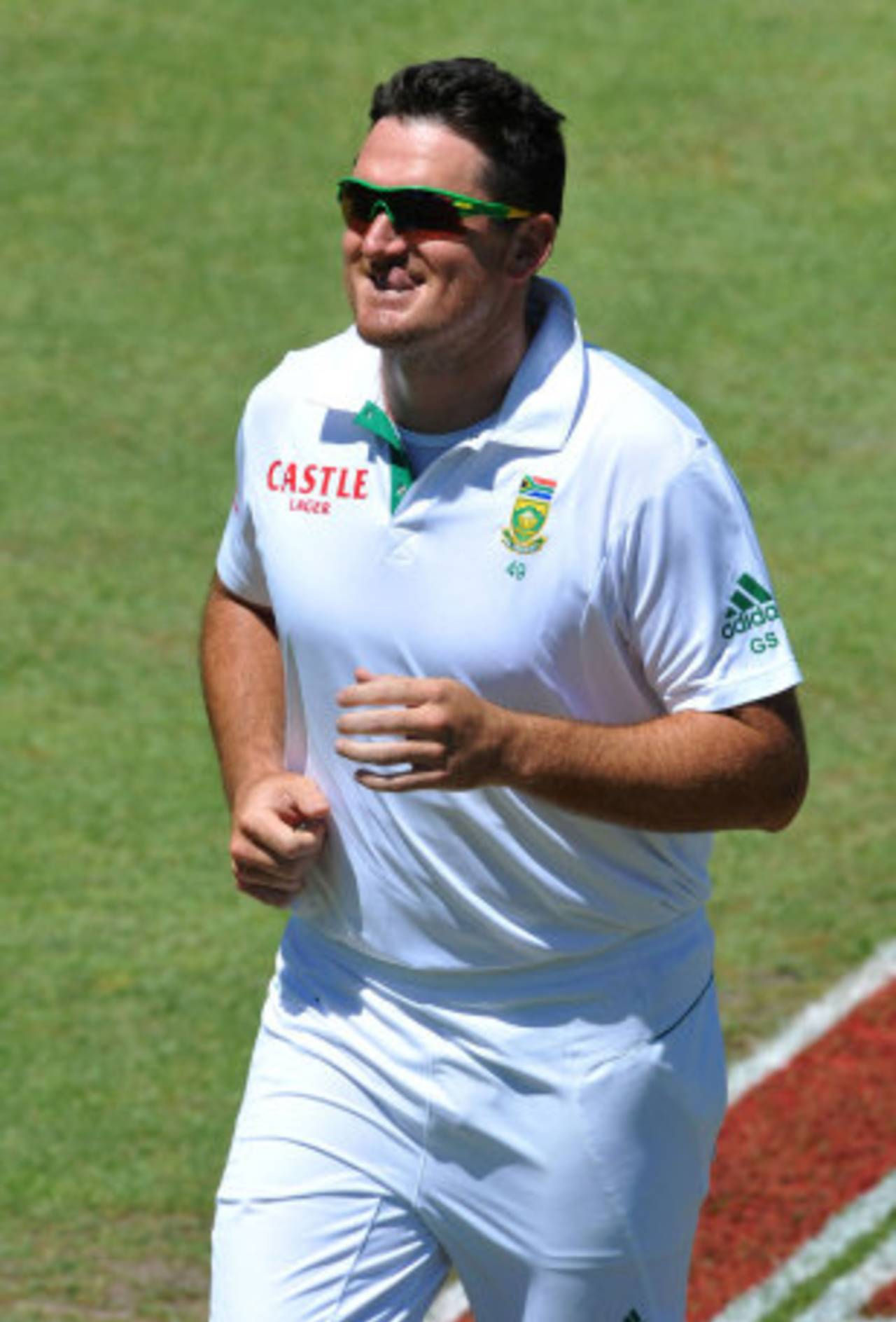 Graeme Smith is delighted with his side's progress, South Africa v Sri Lanka, 3rd Test, Cape Town, January, 5, 2012