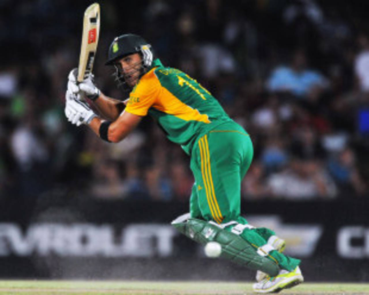Faf du Plessis works one square on the leg side, South Africa v Sri Lanka, 3rd ODI, Bloemfontein, January 17, 2012