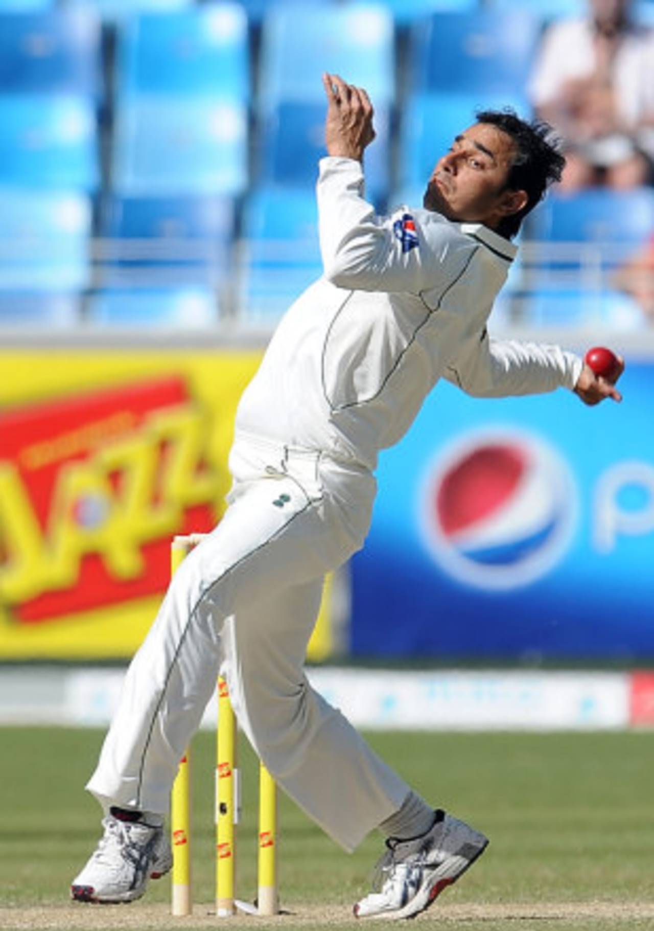 Saeed Ajmal's arm straightens, on average, by eight degrees when bowling - well within the ICC limit&nbsp;&nbsp;&bull;&nbsp;&nbsp;Getty Images