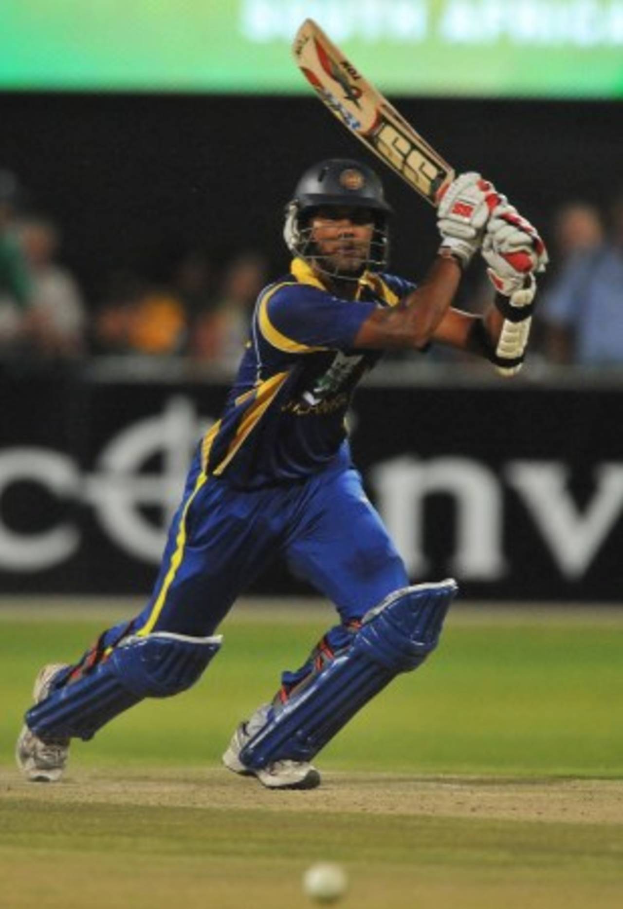 Dinesh Chandimal plays through the off side, South Africa v Sri Lanka, 4th ODI, Kimberley, January 20, 2012
