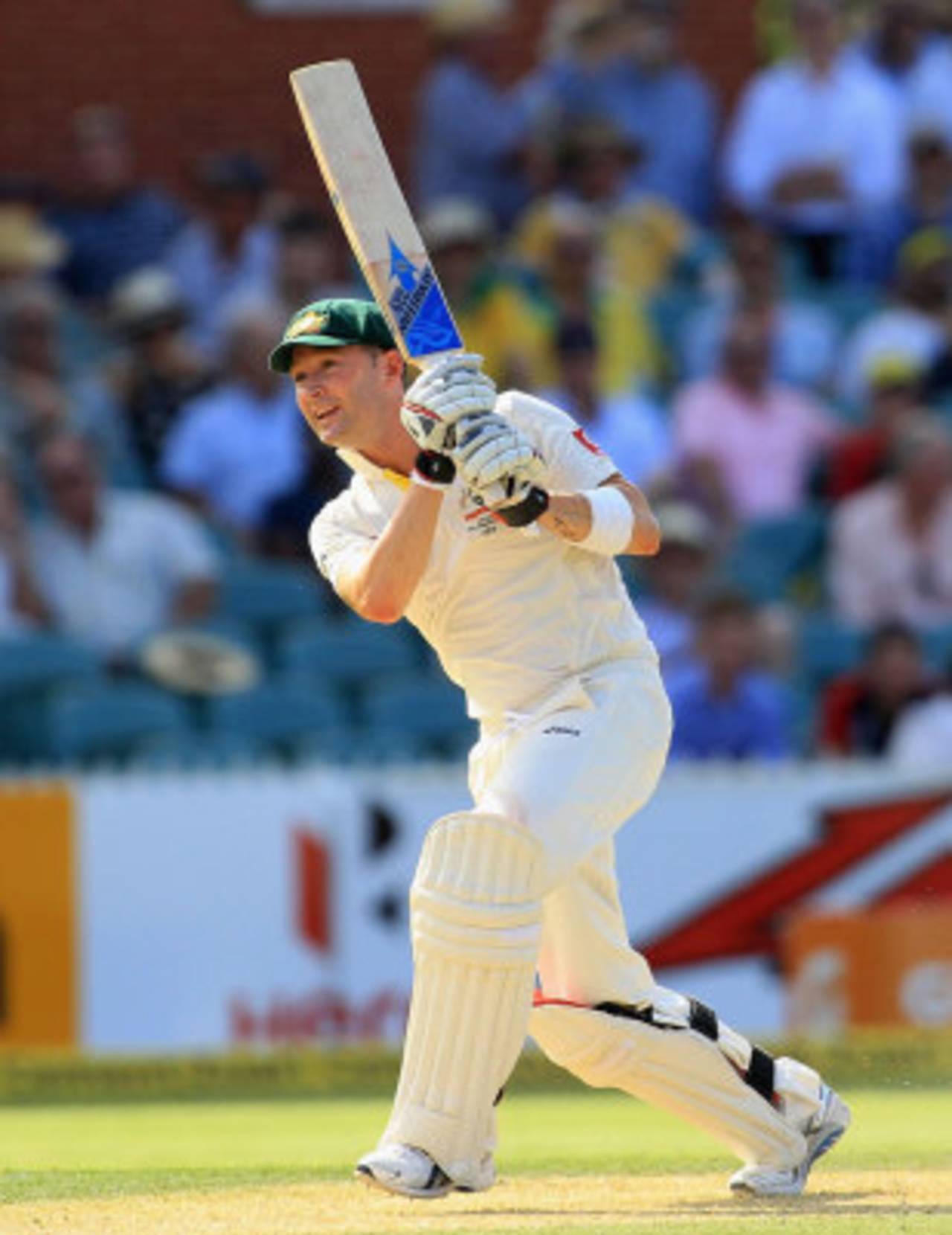 Michael Clarke scored his fifth century in only his 12th Test as captain, Australia v India, 4th Test, Adelaide, 1st day, January 24, 2012