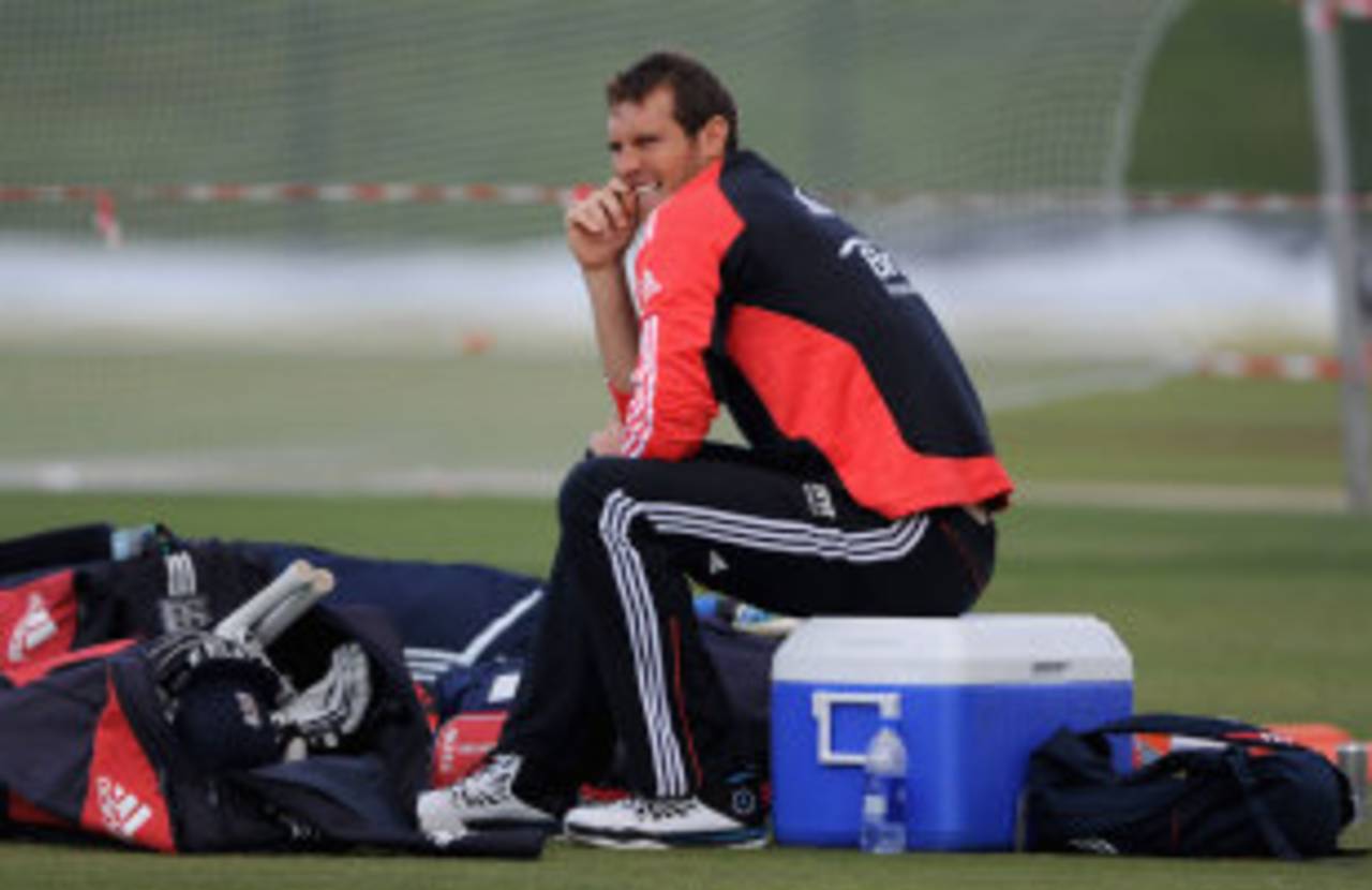 Chris Tremlett sat out England's final net session before the second Test, Abu Dhabi, January, 24, 2012