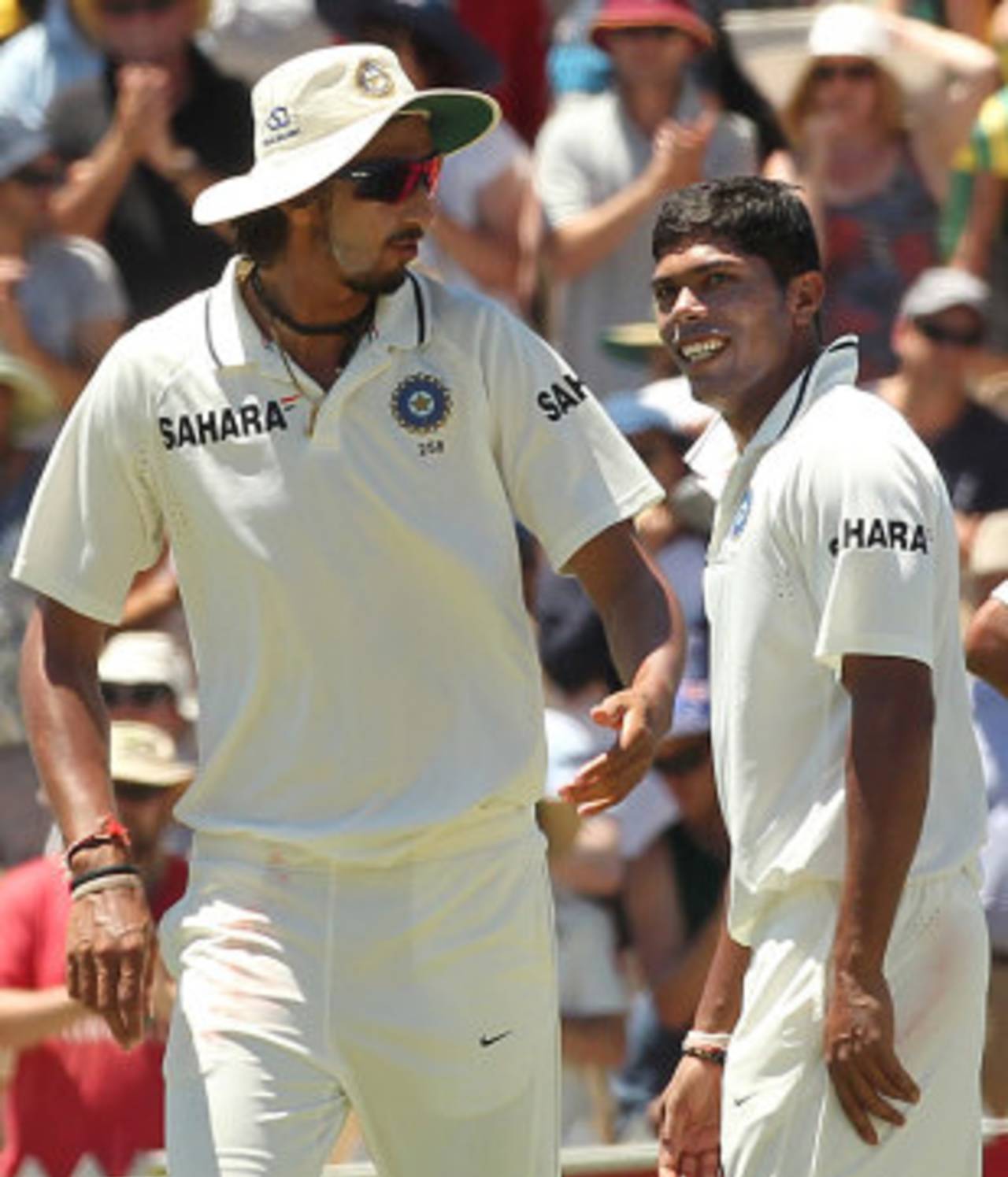 Umesh Yadav had Michael Clarke bowled, Australia v India, 4th Test, Adelaide, 2nd day, January 25, 2012