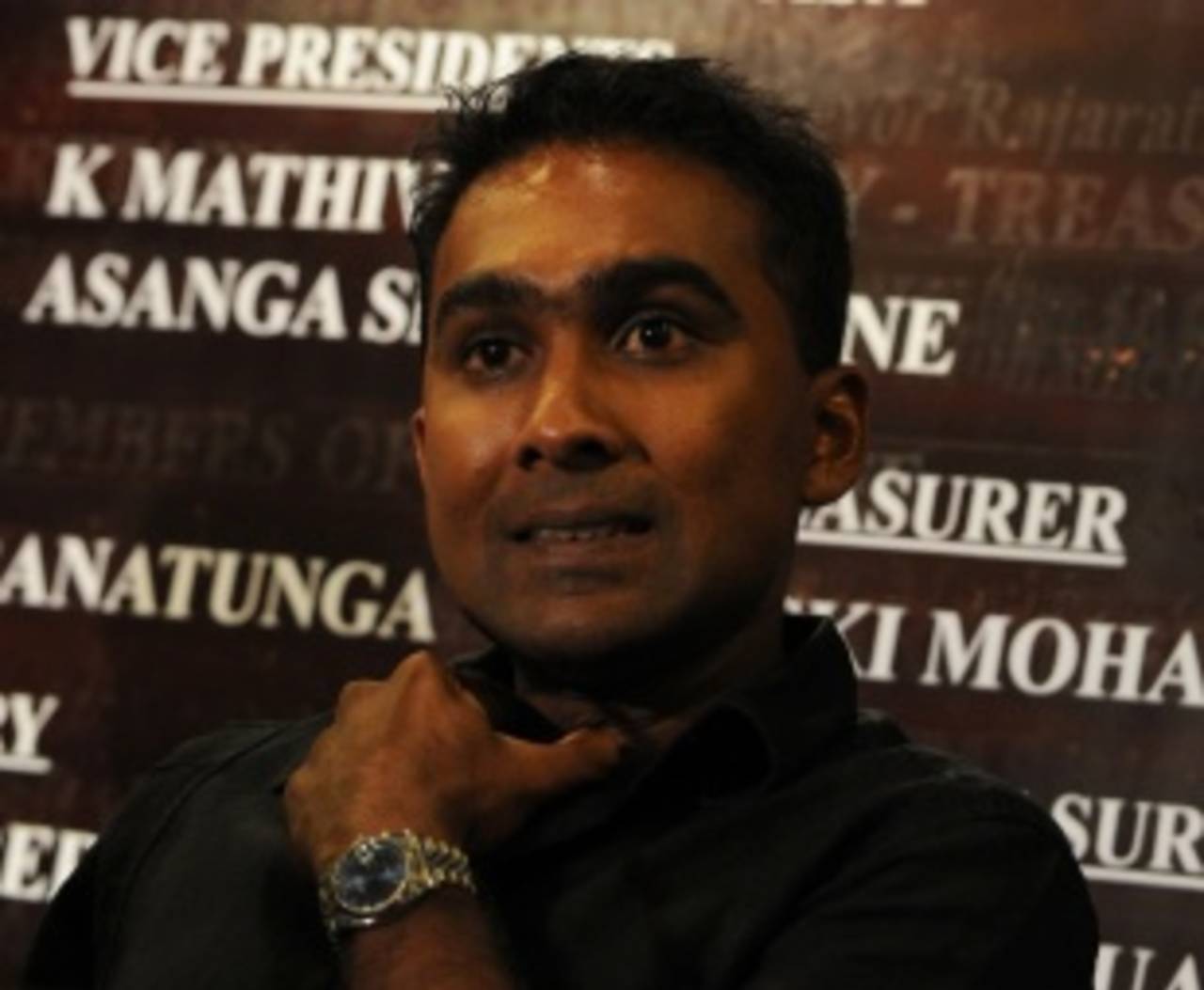 Mahela Jayawardene, Sri Lanka's new captain, at a press conference, Colombo, January 26, 2012