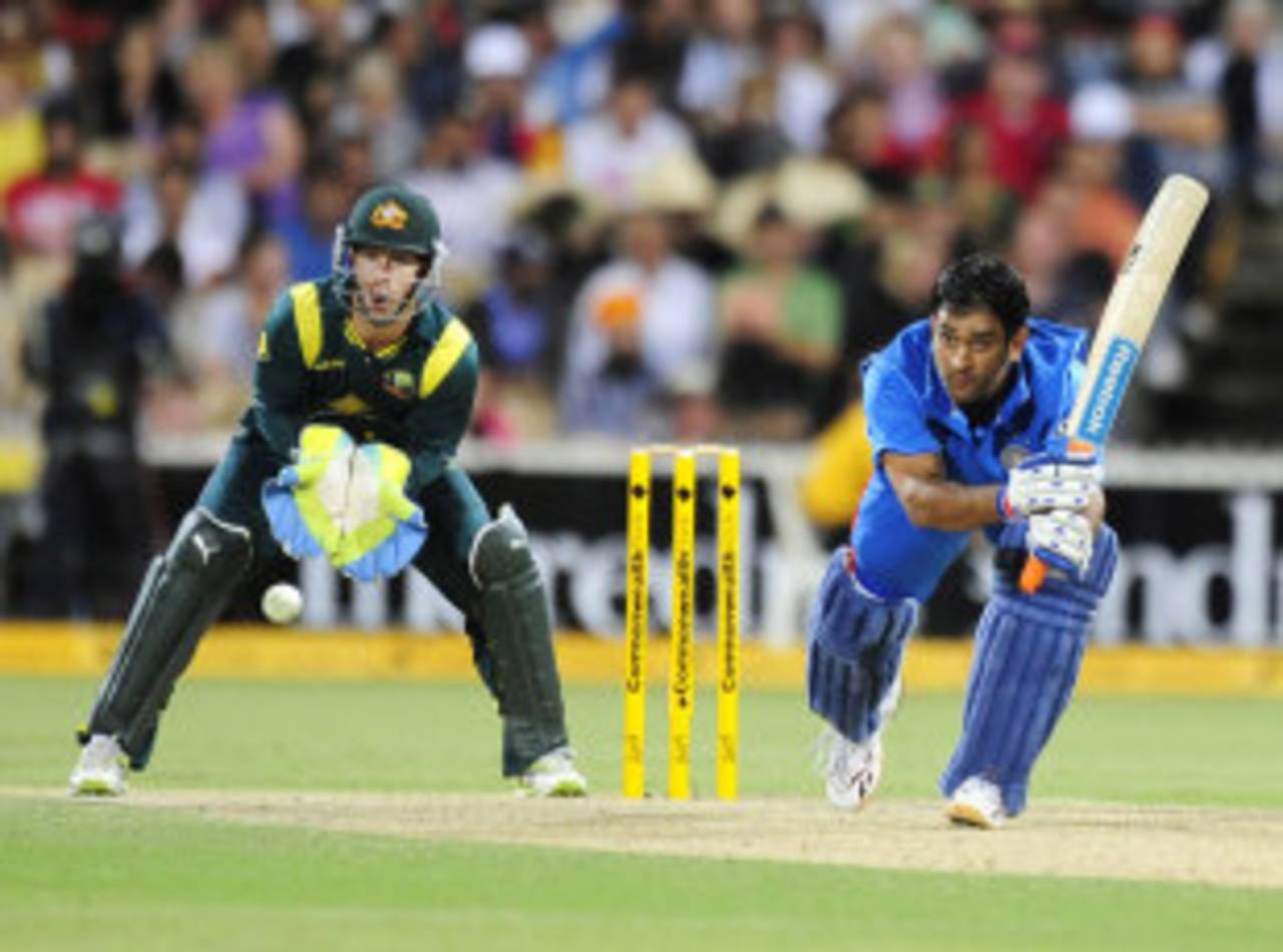 MS Dhoni guided India home once again, Australia v India, Commonwealth Bank Series, Adelaide, February 12, 2012