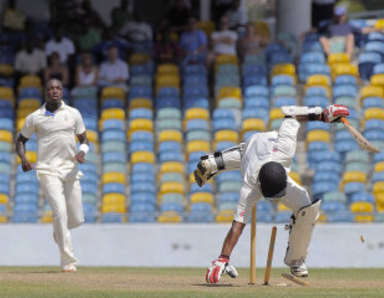 Fidel Edwards troubled Trinidad & Tobago's line-up in the first innings&nbsp;&nbsp;&bull;&nbsp;&nbsp;West Indies Cricket
