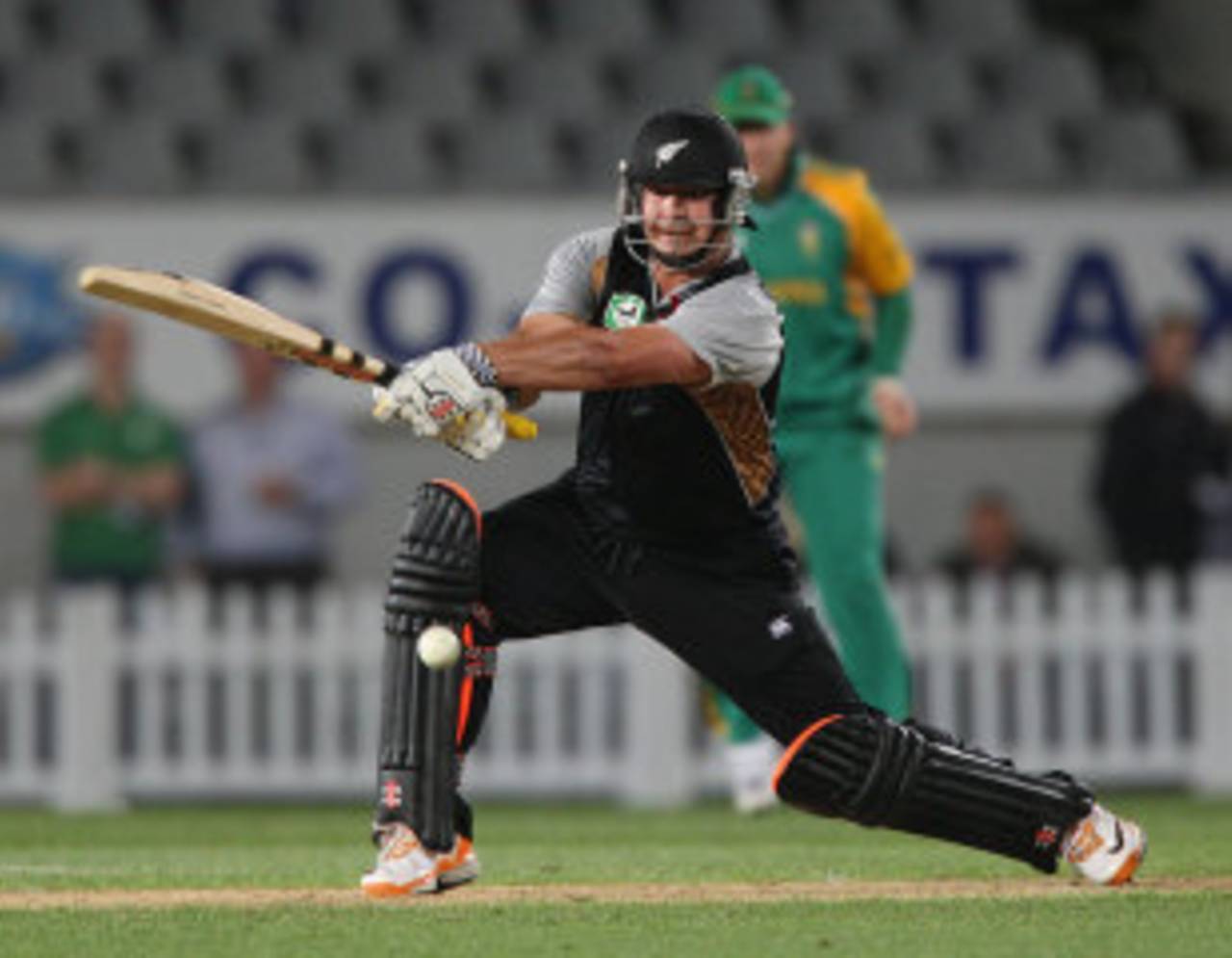 Jesse Ryder cuts on his way to a half-century, New Zealand v South Africa, 3rd Twenty20, Auckland, February 22, 2012