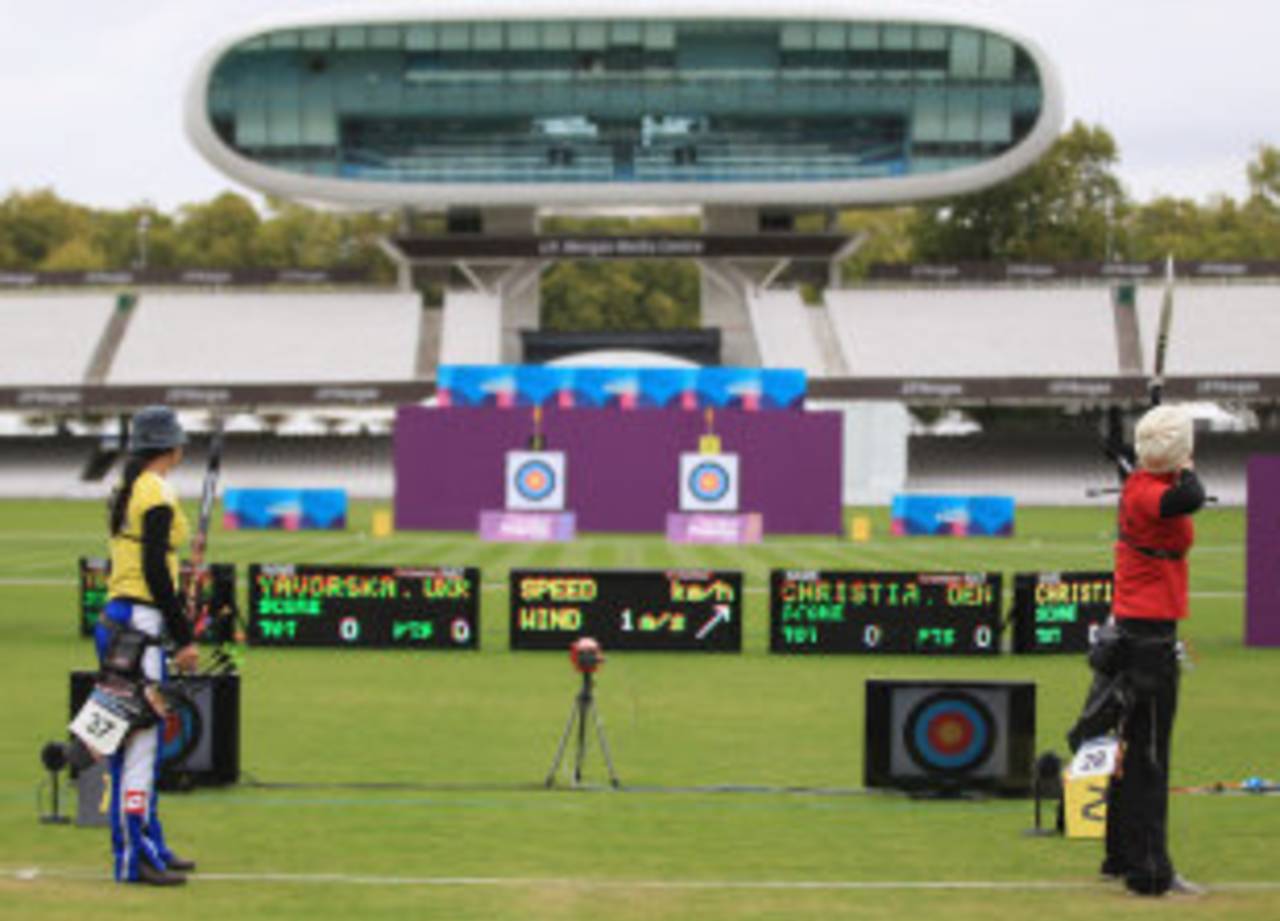 An archery event at Lord's ahead of the London Olympics, October 8, 2011