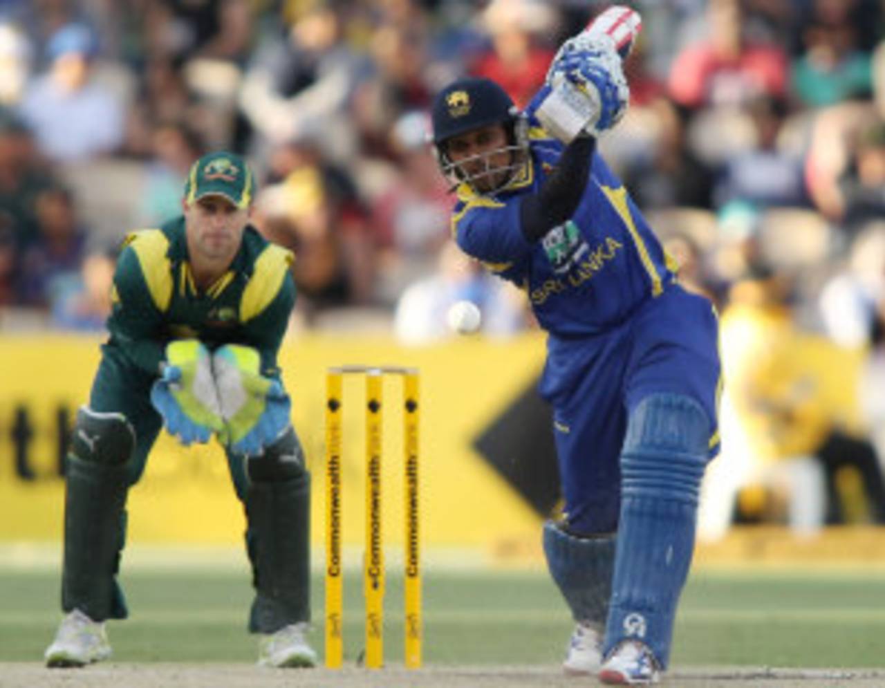 Tillakaratne Dilshan scored his second century of the tournament and became the highest run-getter in the tri-series&nbsp;&nbsp;&bull;&nbsp;&nbsp;Getty Images