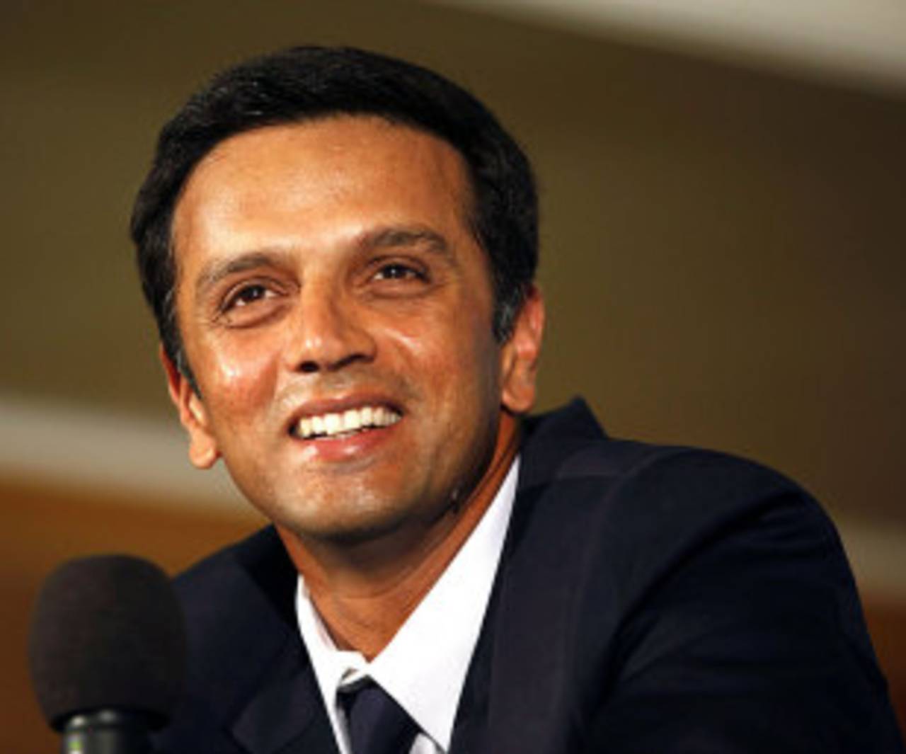 Rahul Dravid interacts with the media after announcing his retirement, Bangalore, March 9, 2012